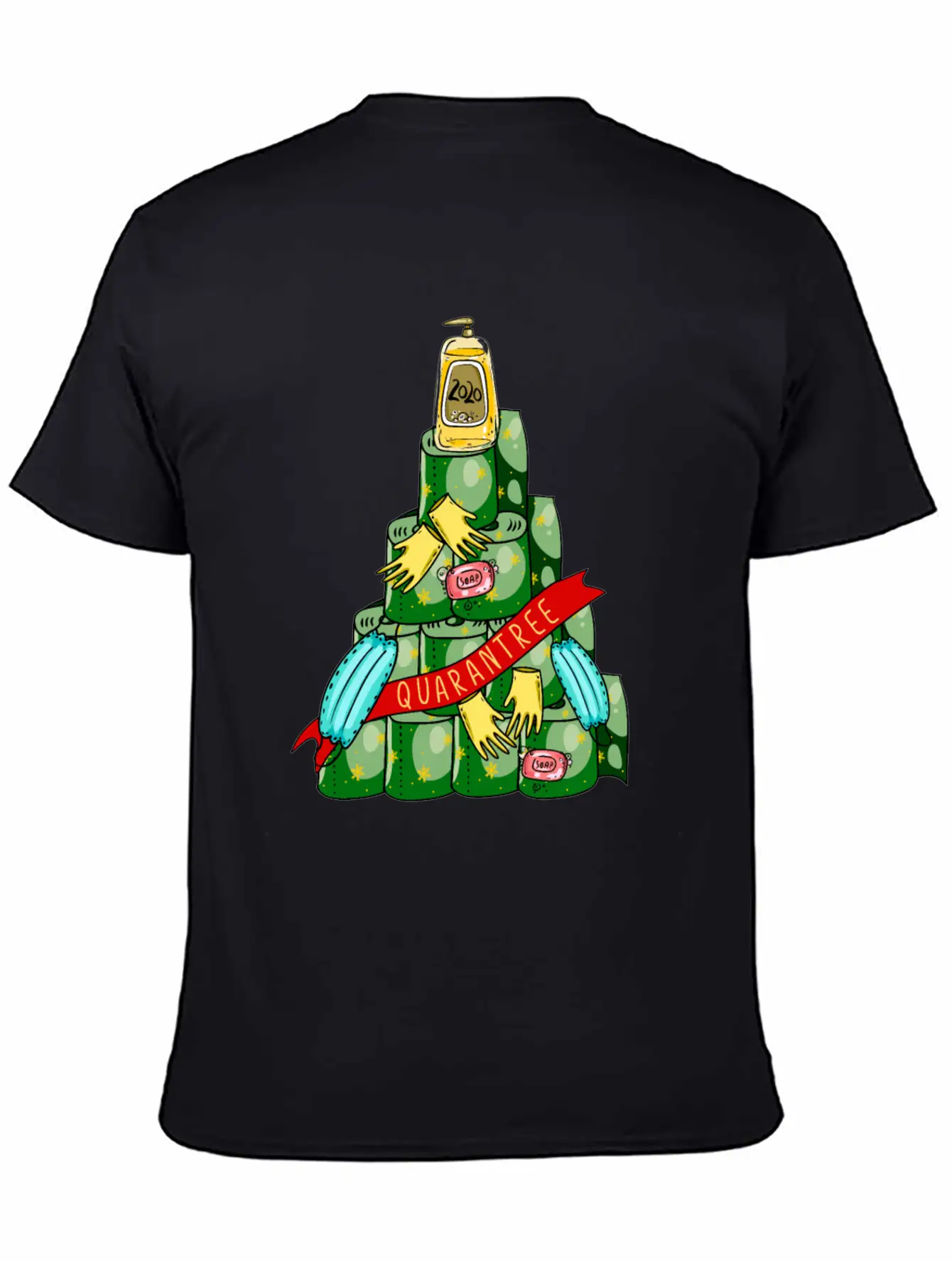 Quarantree 2020 Quarantine Christmas Tree Stylish Everyday T-Shirt – Unisex Basic Cotton Tee