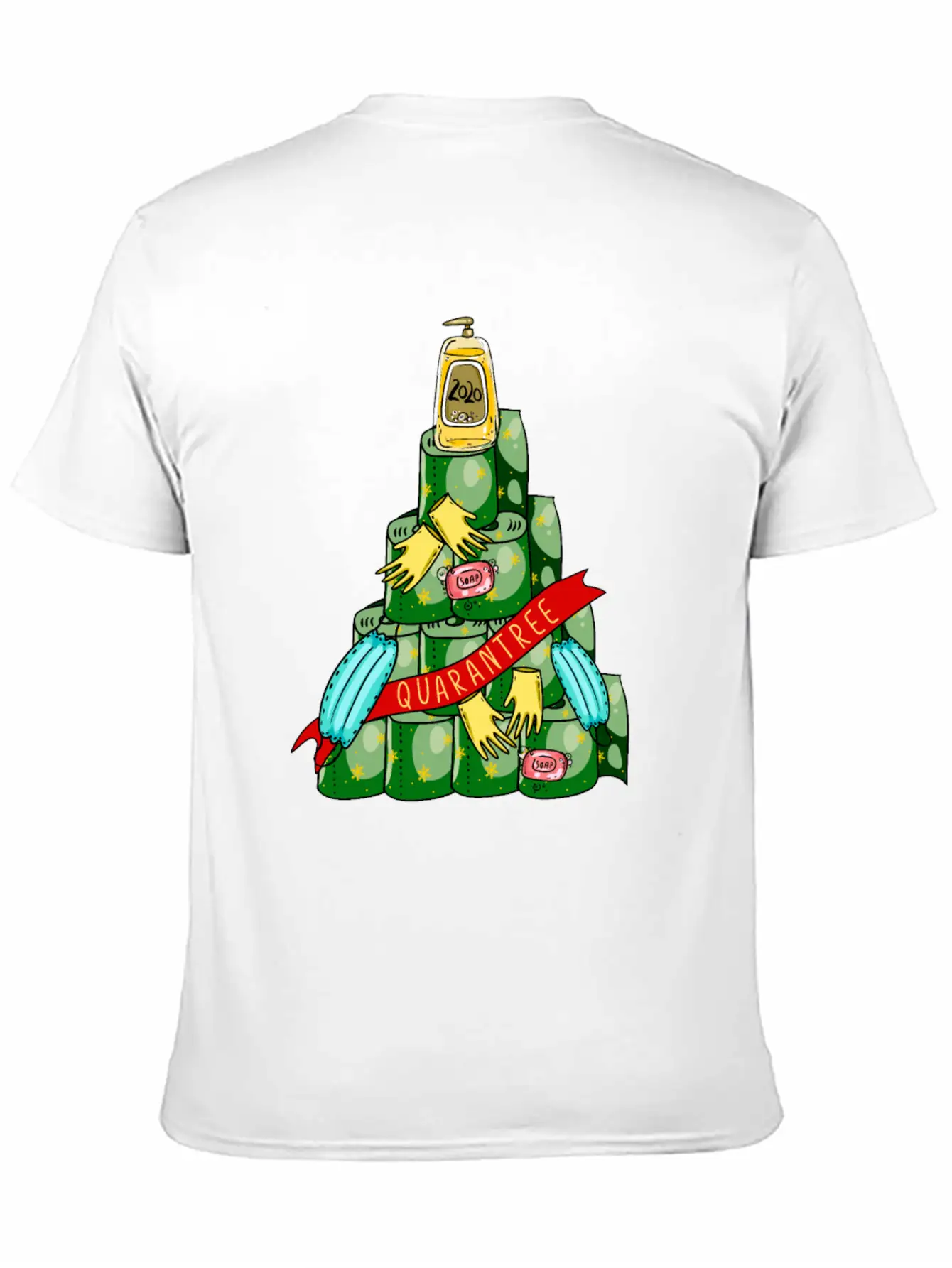 Quarantree 2020 Quarantine Christmas Tree Stylish Everyday T-Shirt – Unisex Basic Cotton Tee