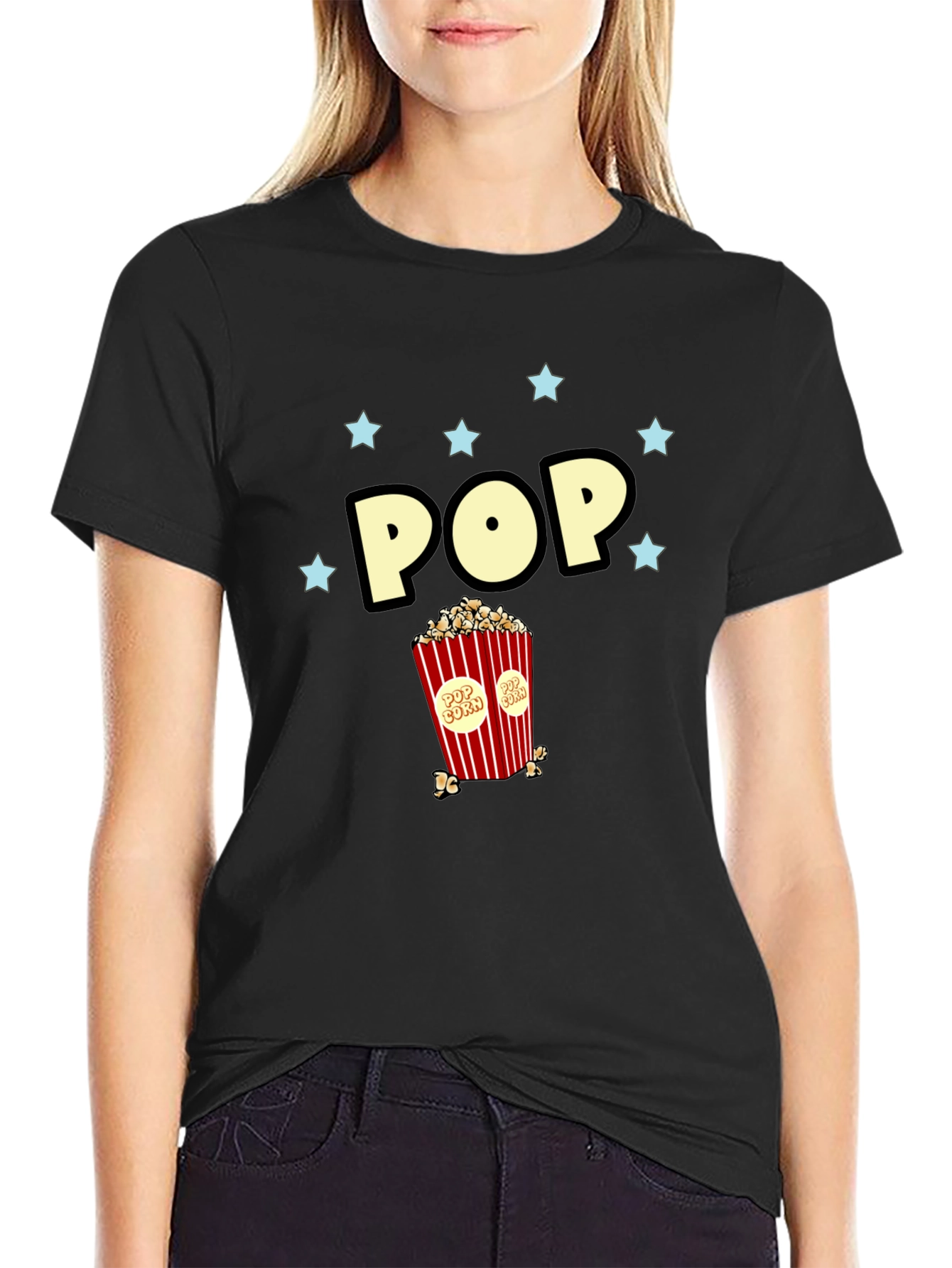 Popcorn Graphic Print T-Shirt