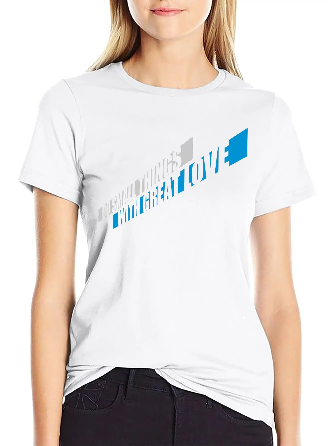Quote Do Small Things Relaxed Everyday Tee – Lightweight And Durable Cotton