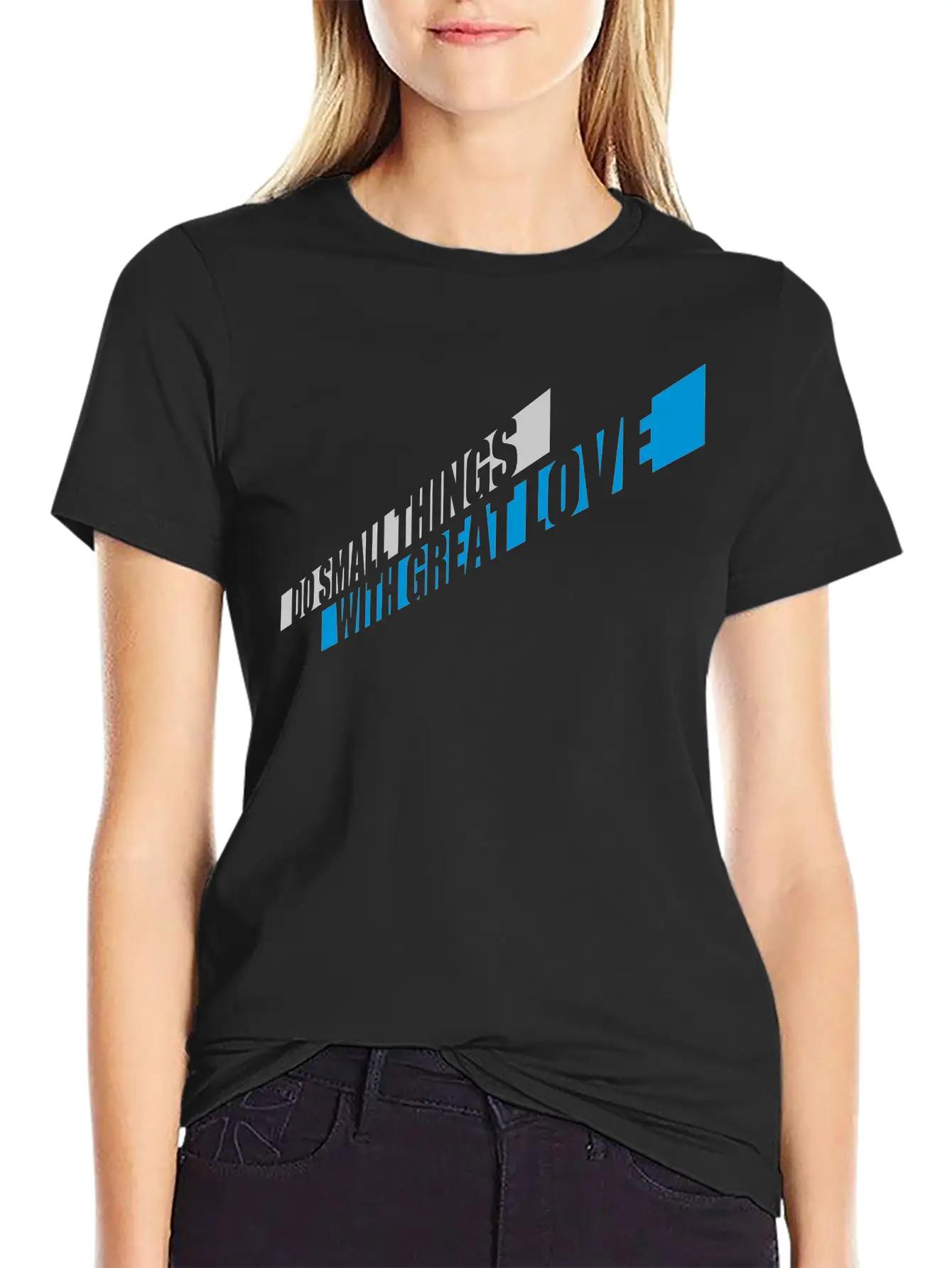 Quote Do Small Things Relaxed Everyday Tee – Lightweight And Durable Cotton