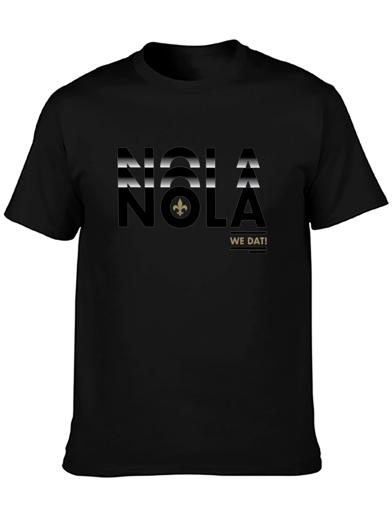 NOLA We Dat! Black T-Shirt