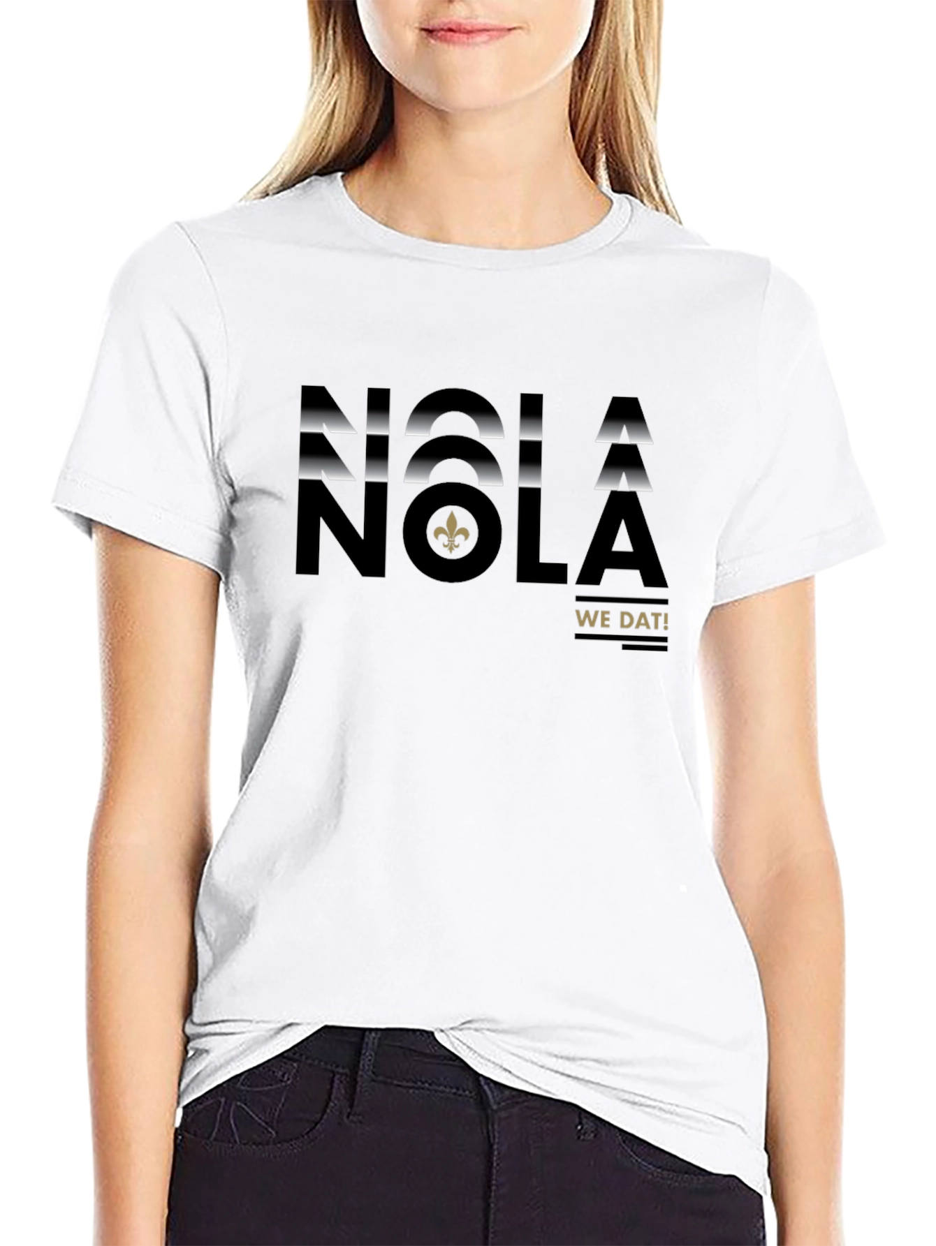 NOLA We Dat! Black T-Shirt