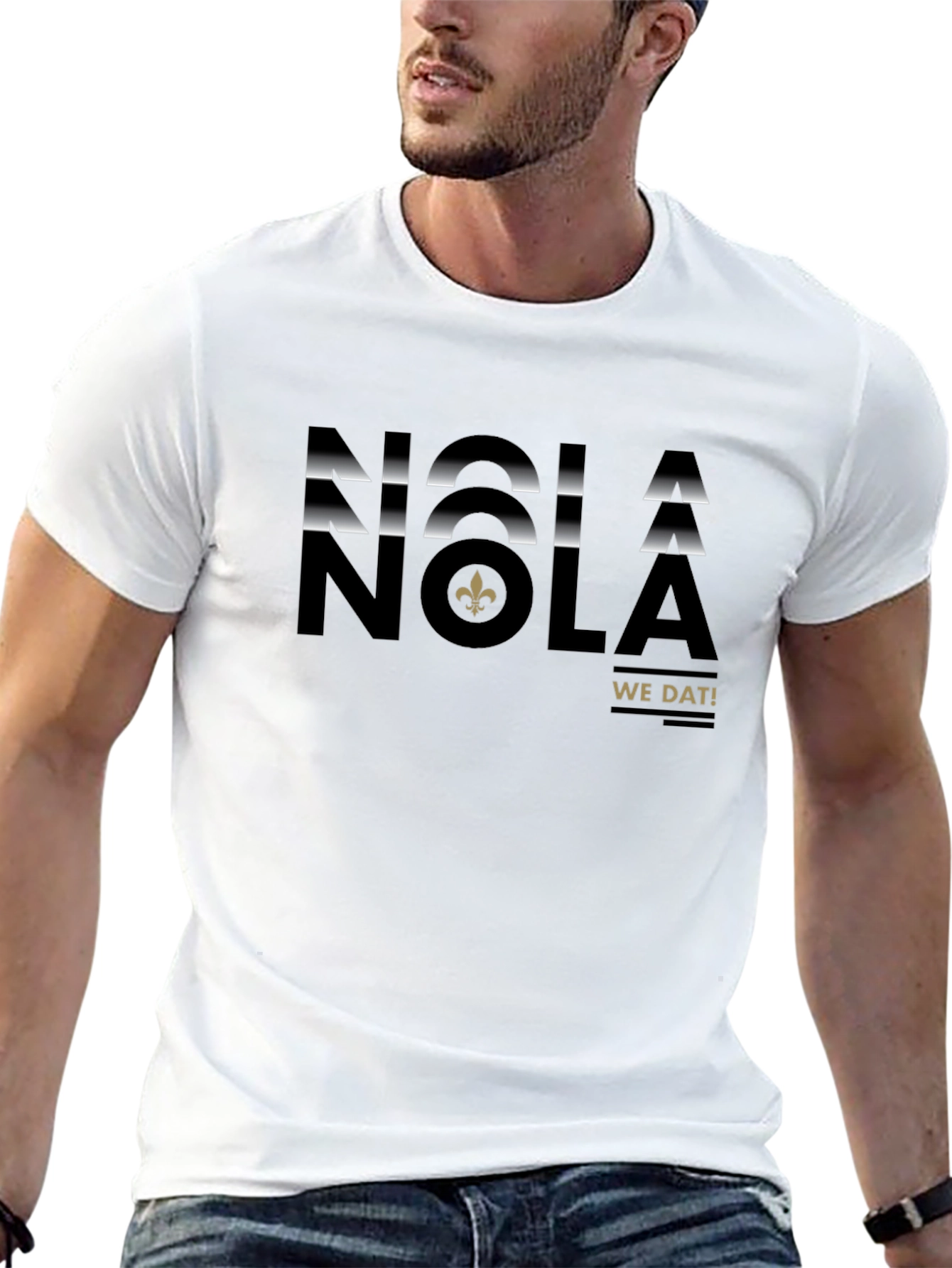 NOLA We Dat! Black T-Shirt