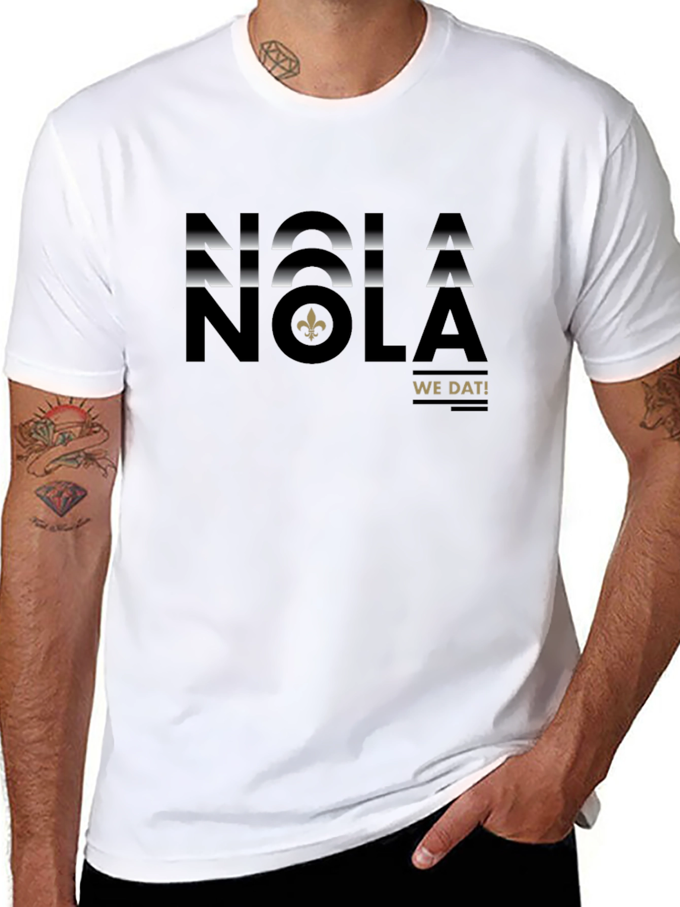 NOLA We Dat! Black T-Shirt