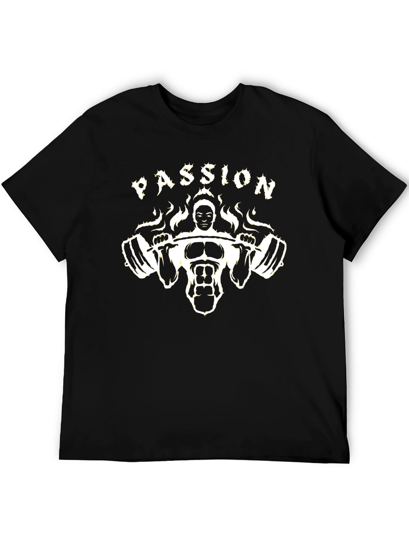 Passion Gym T-Shirt - Black Cotton Blend