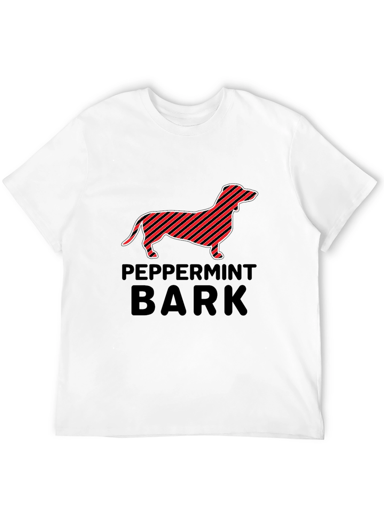 Peppermint Bark Dachshund Graphic T-Shirt