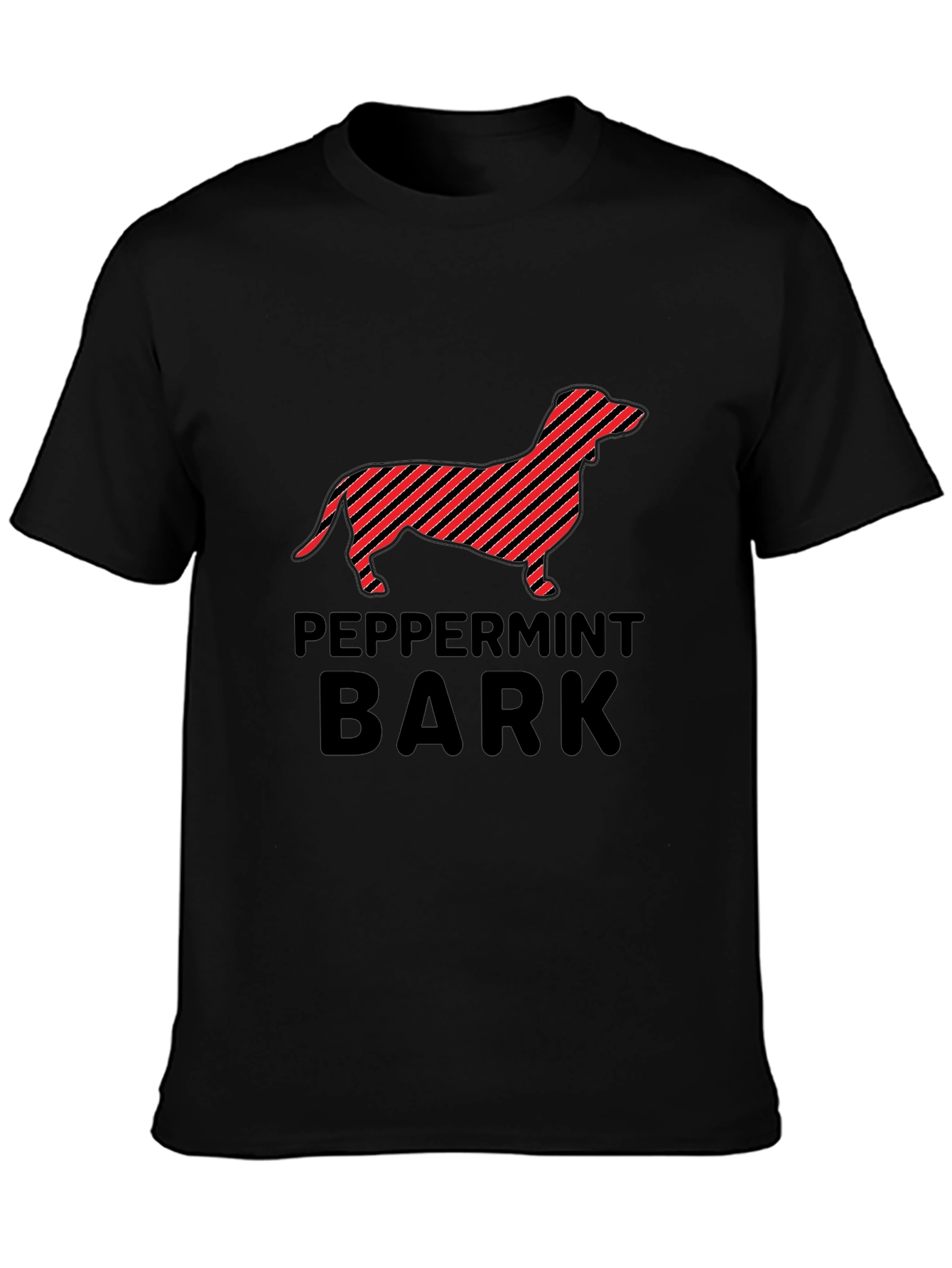 Peppermint Bark Dachshund Graphic T-Shirt