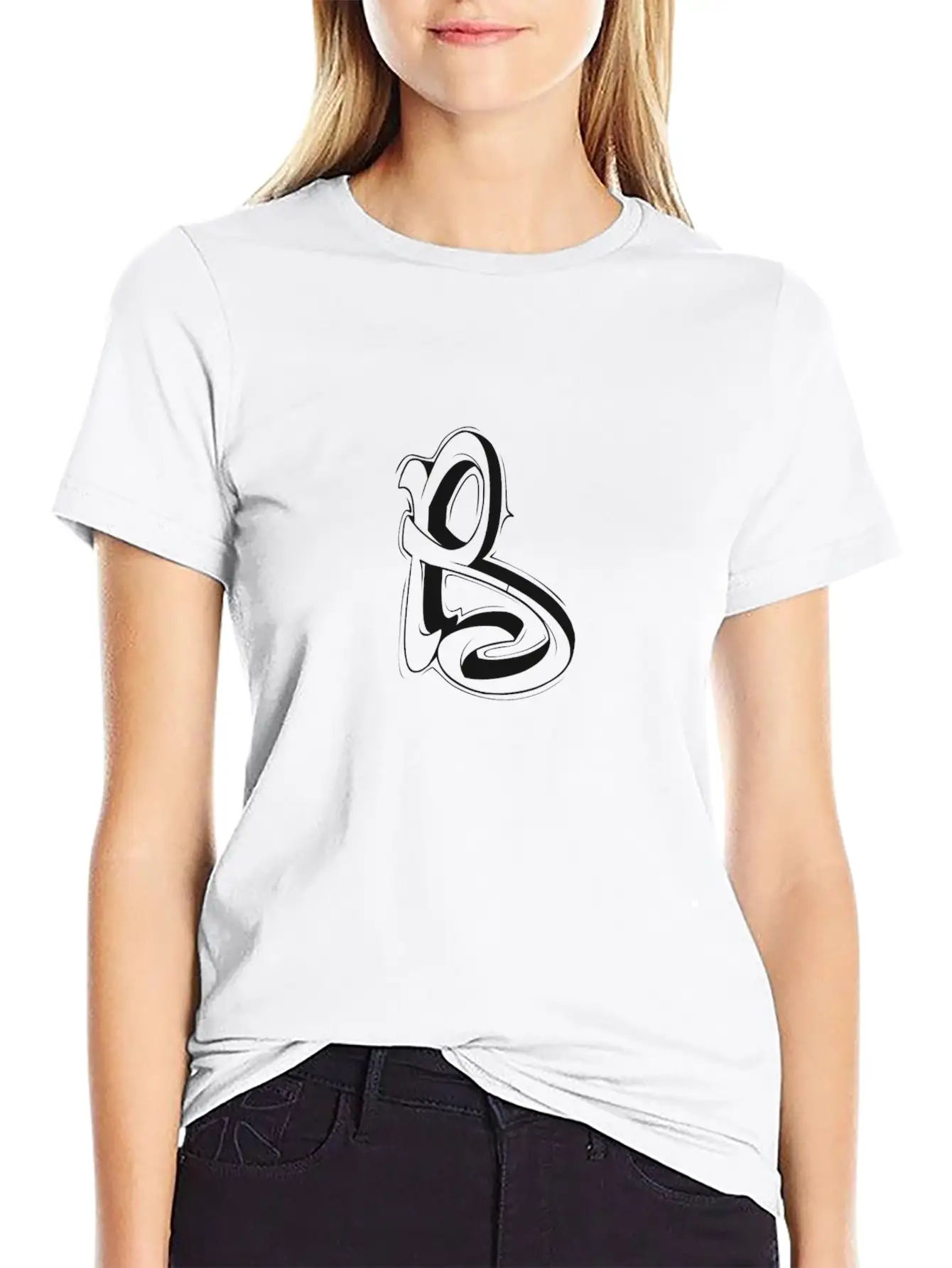 R Graffiti Letters Initial Alphabet Gift Essential Unisex Summer Tee – Soft Cotton Casual Fit
