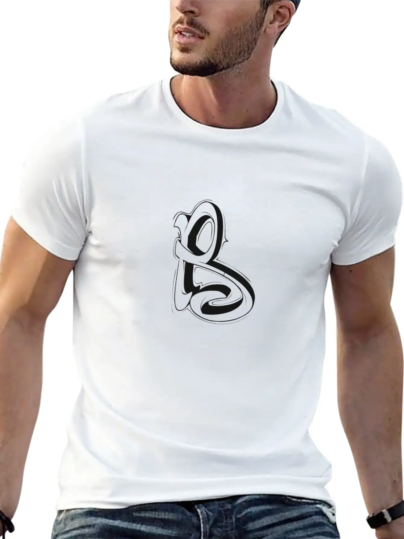 R Graffiti Letters Initial Alphabet Gift Essential Unisex Summer Tee – Soft Cotton Casual Fit