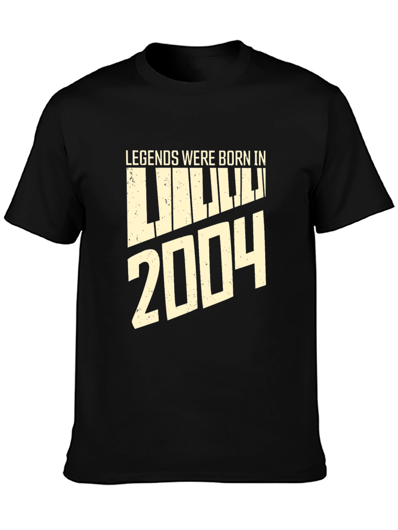 Legends Born in 2004 Black T-Shirt