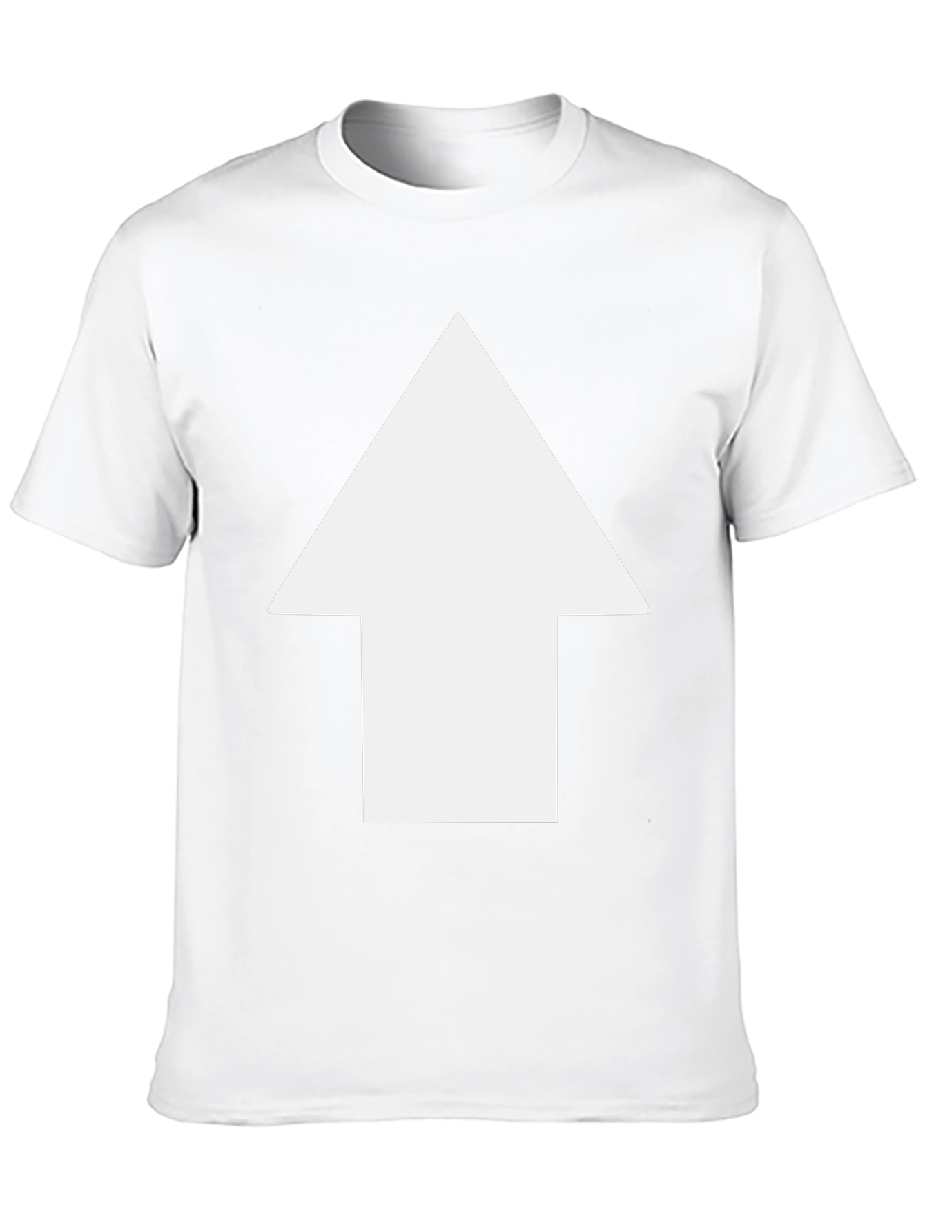 Arrow Up Black T-Shirt - Simple & Stylish Design