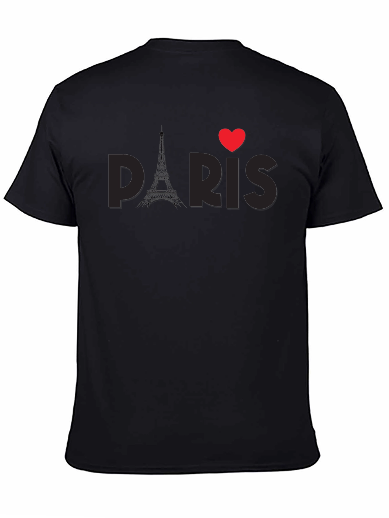 I Heart Paris Black Graphic Tee