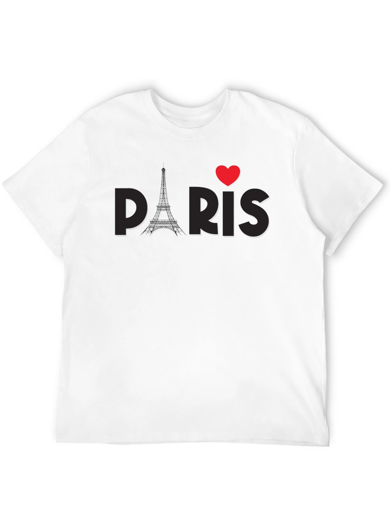 I Heart Paris Black Graphic Tee