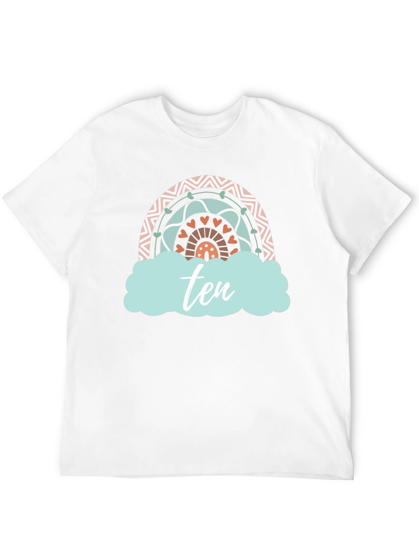 Ten Rainbow Birthday T-Shirt