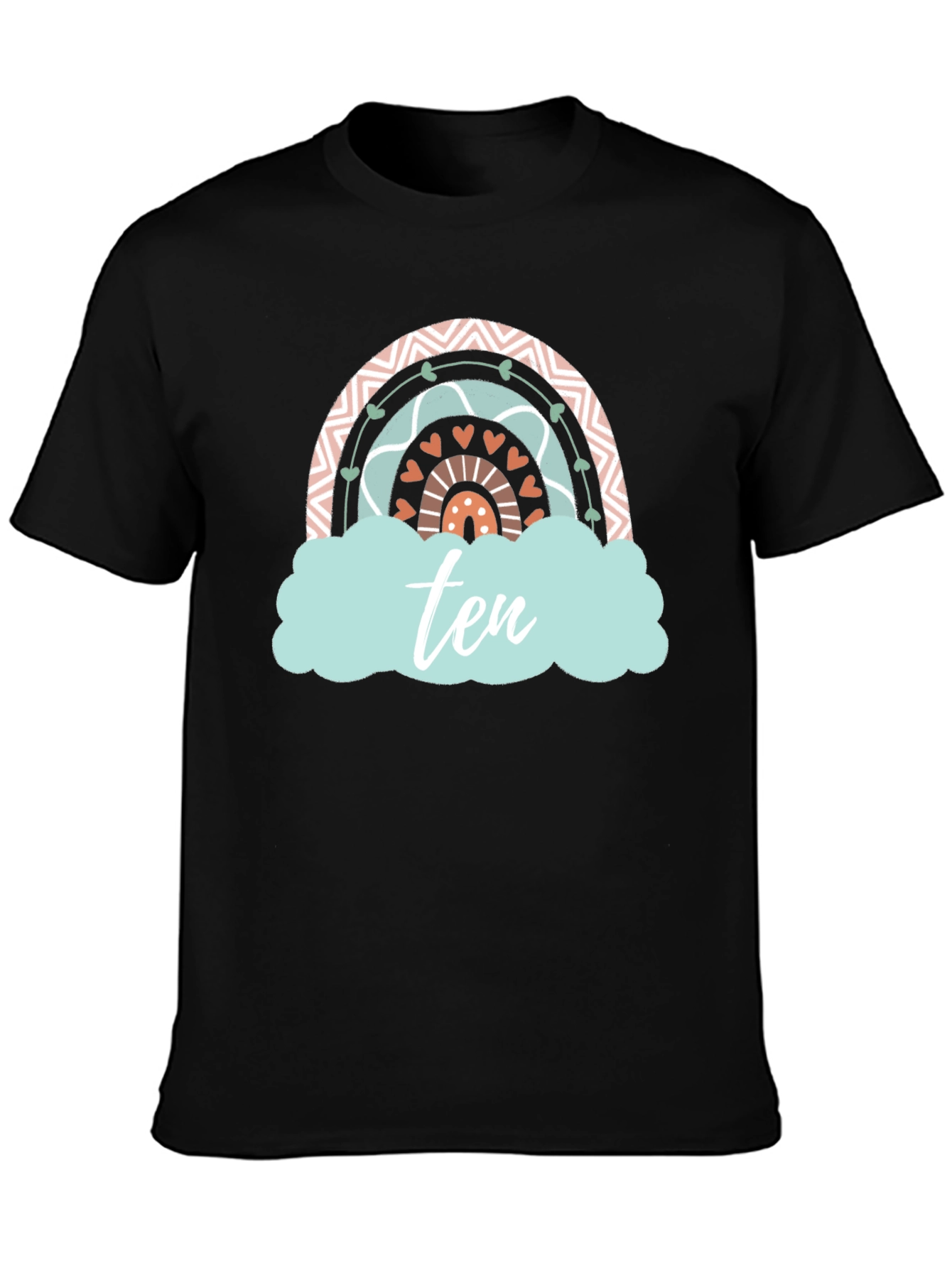 Ten Rainbow Birthday T-Shirt