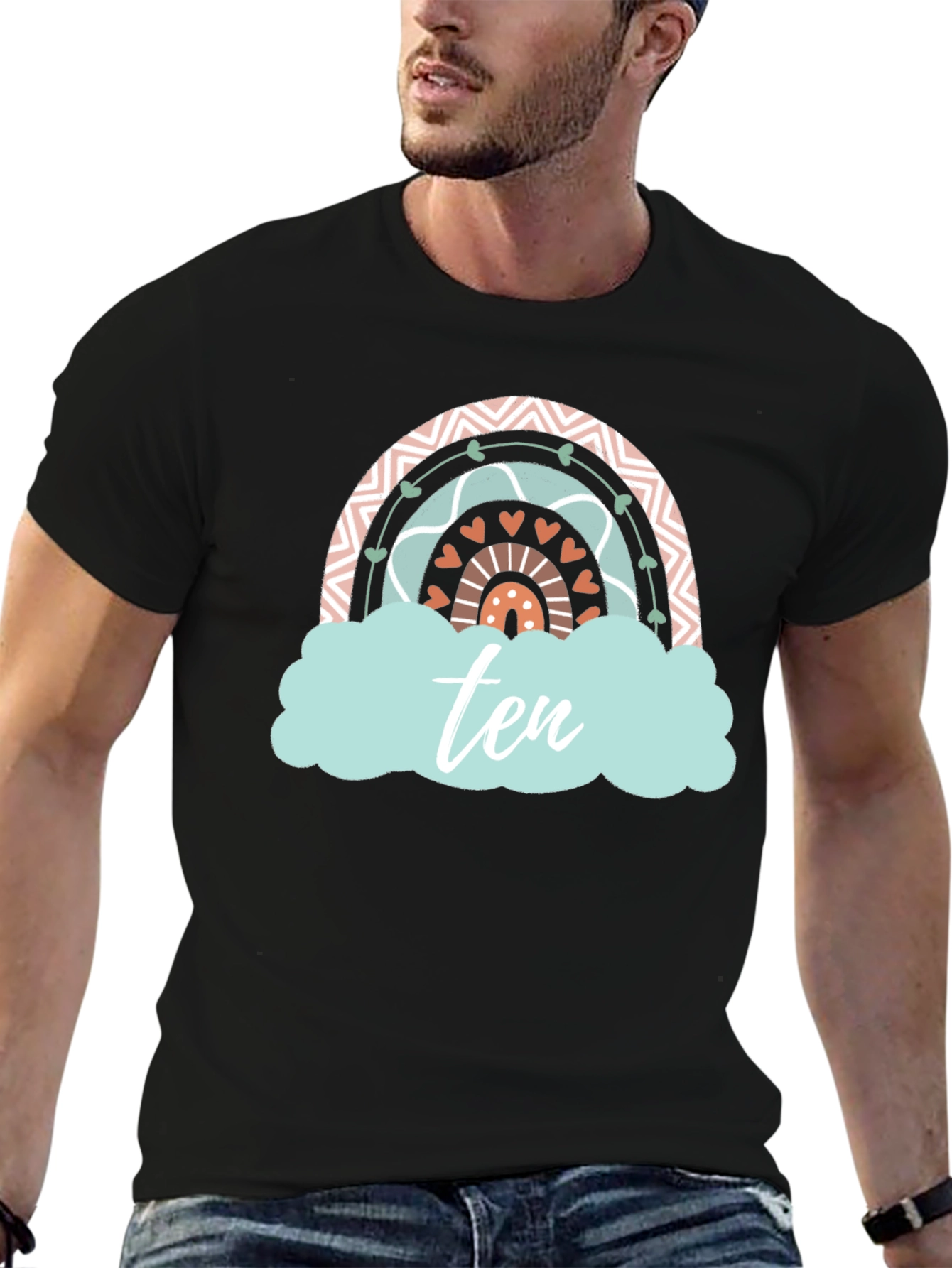 Ten Rainbow Birthday T-Shirt