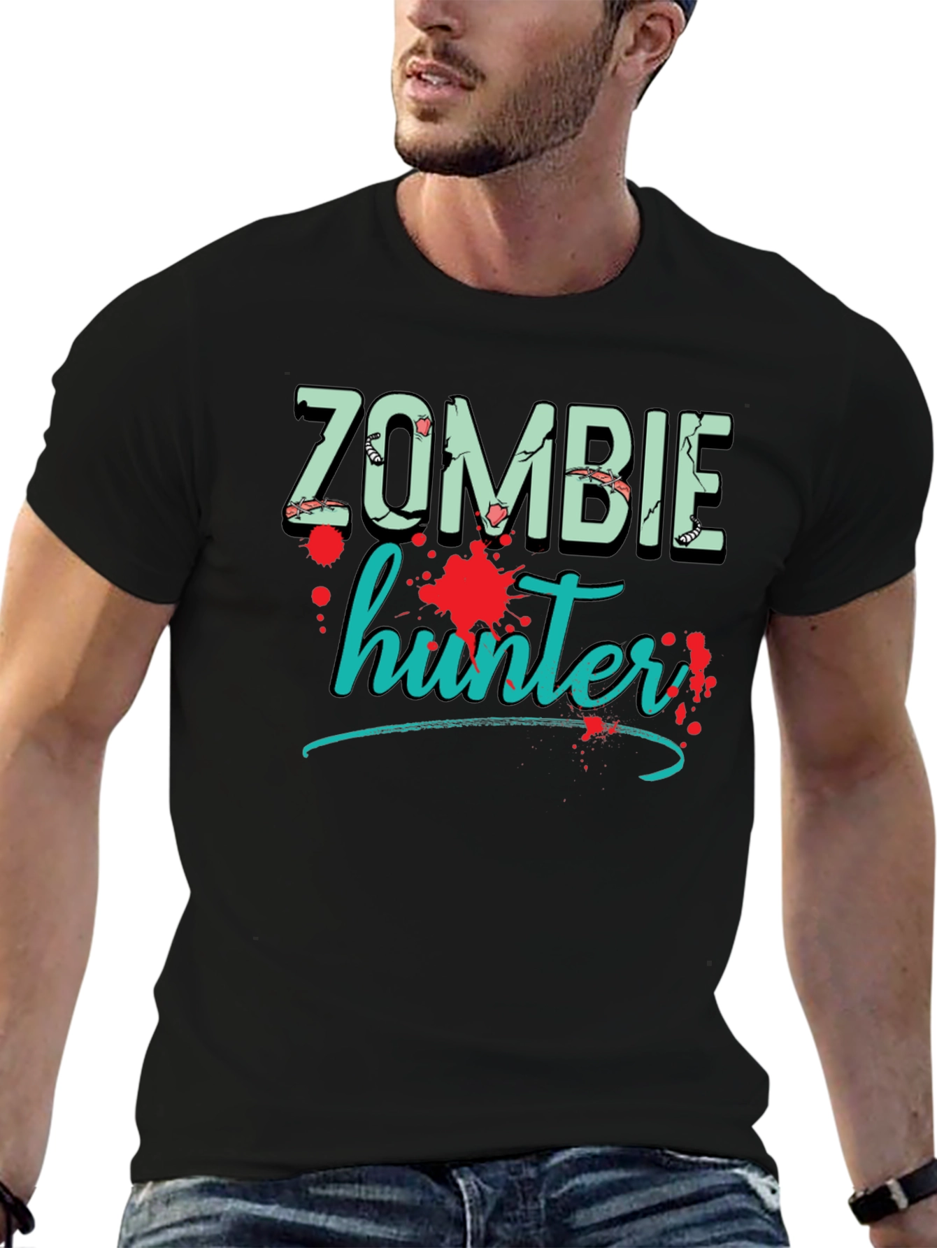 Zombie Hunter Graphic T-Shirt