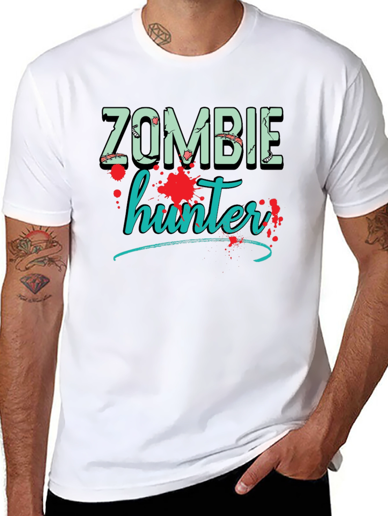 Zombie Hunter Graphic T-Shirt