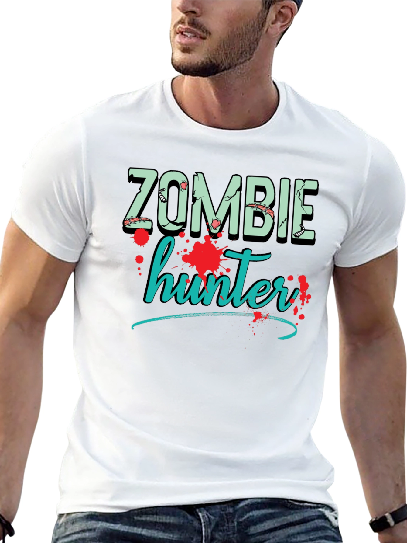 Zombie Hunter Graphic T-Shirt