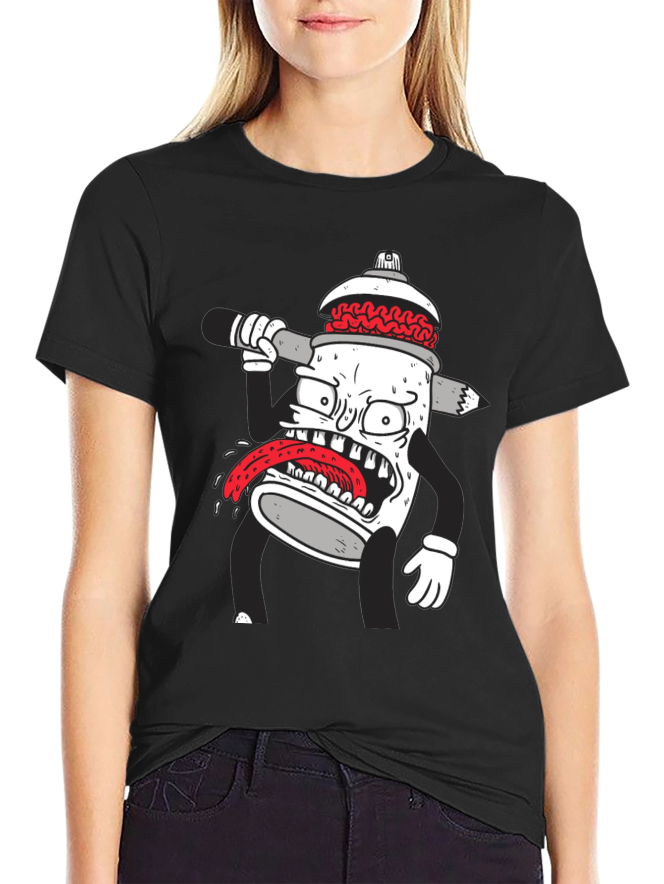 Cartoon Spray Paint Can T-Shirt