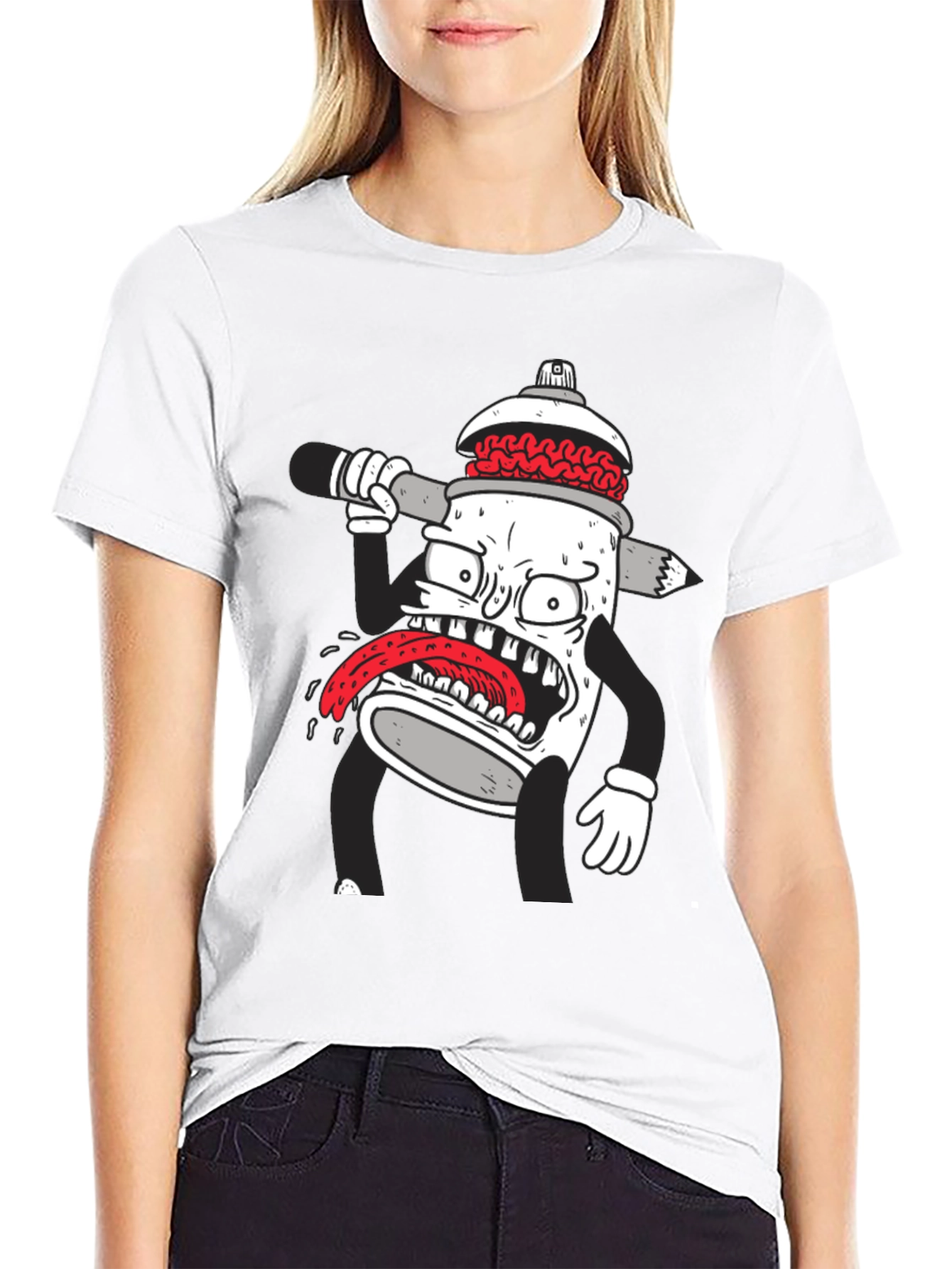 Cartoon Spray Paint Can T-Shirt