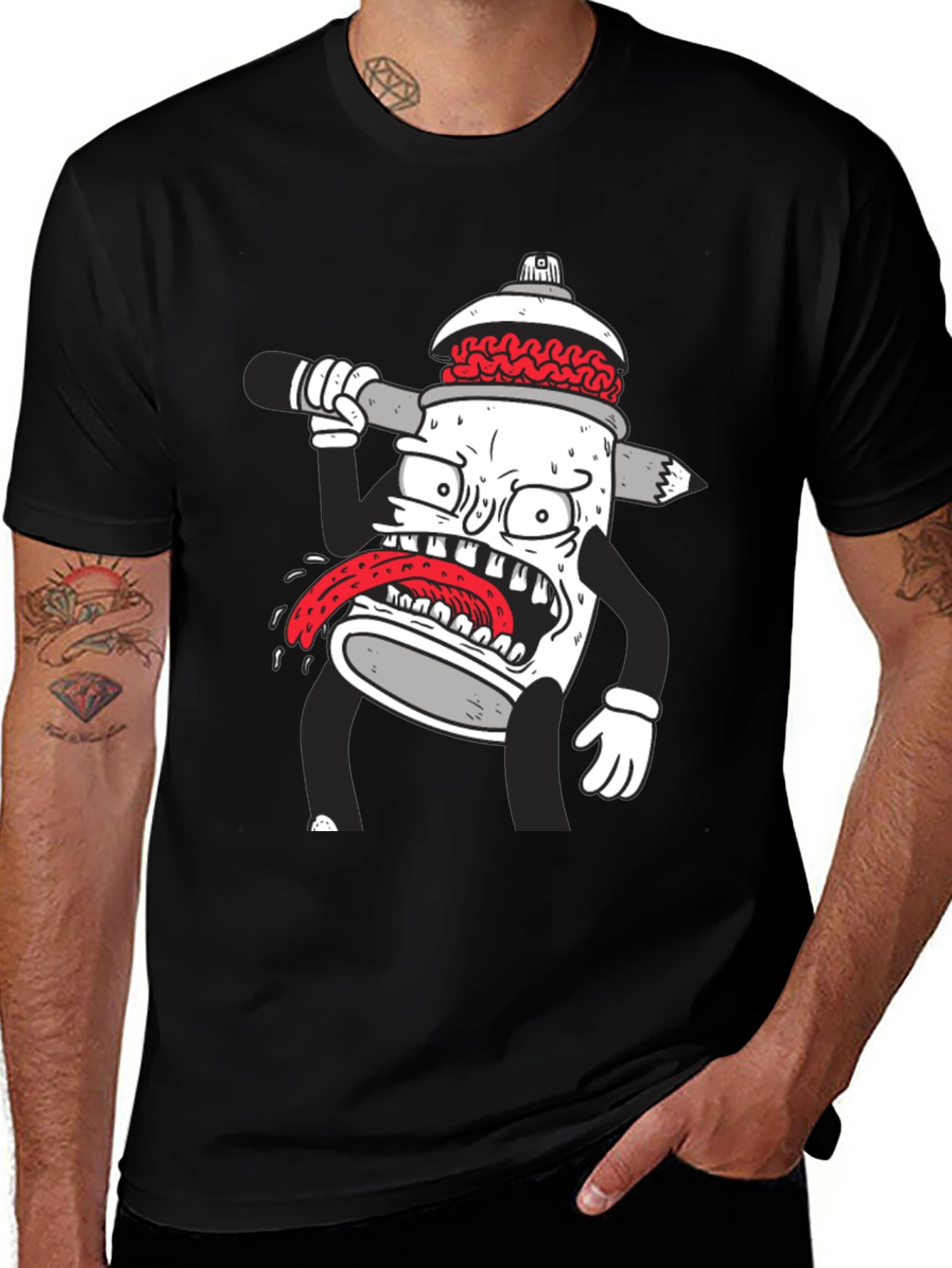 Cartoon Spray Paint Can T-Shirt