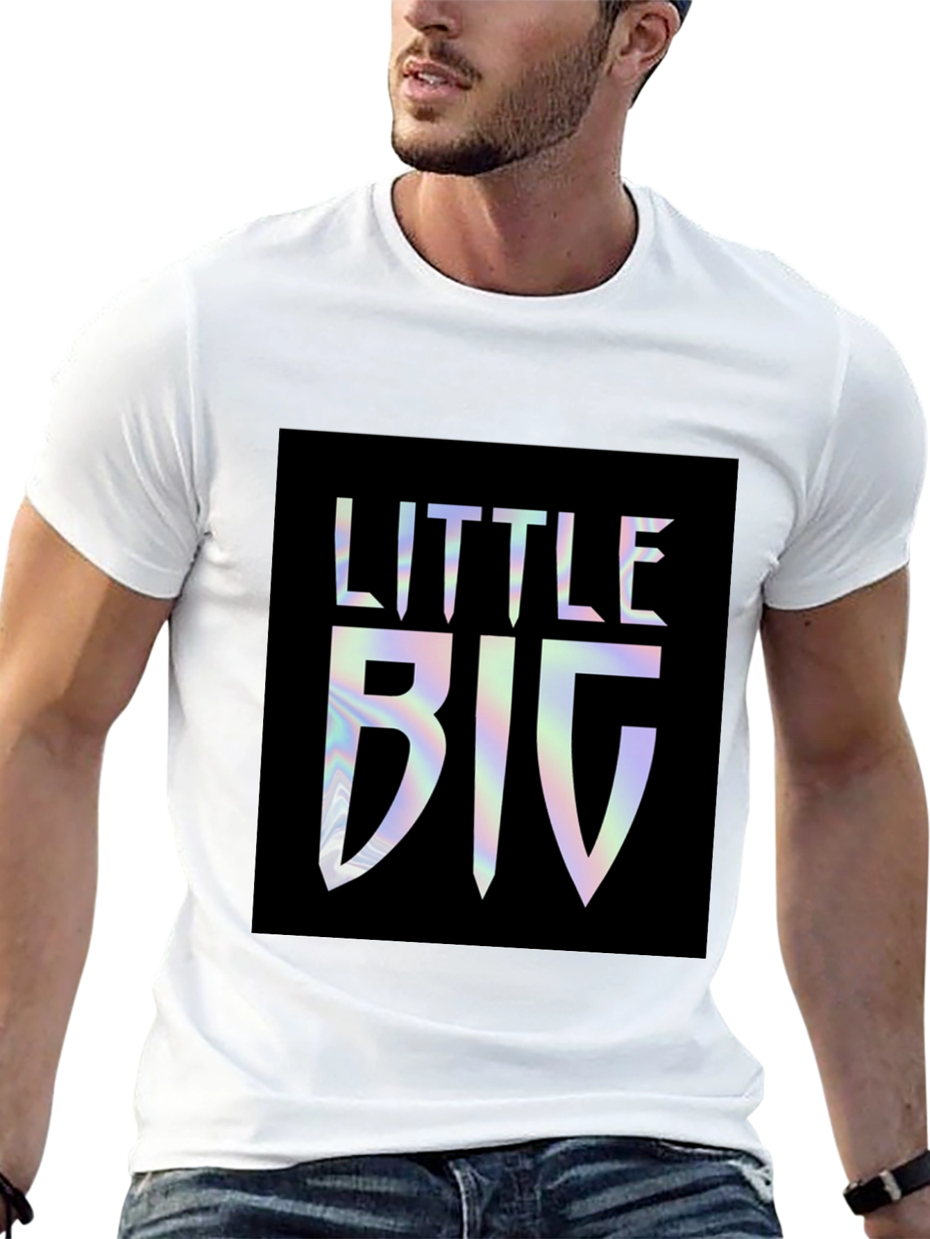 Little BIG Graphic Tee - Holographic Print