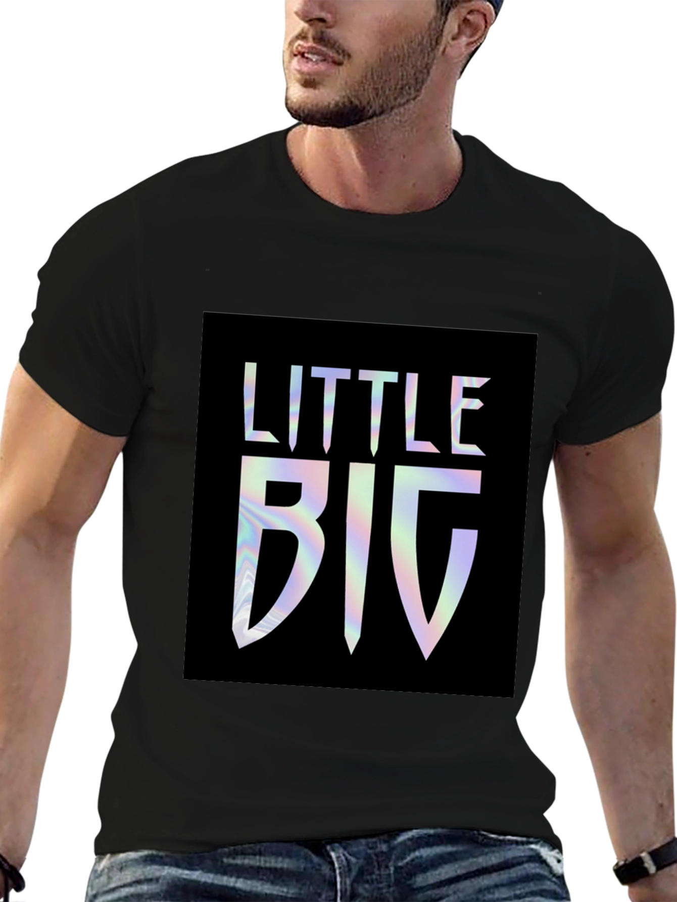 Little BIG Graphic Tee - Holographic Print