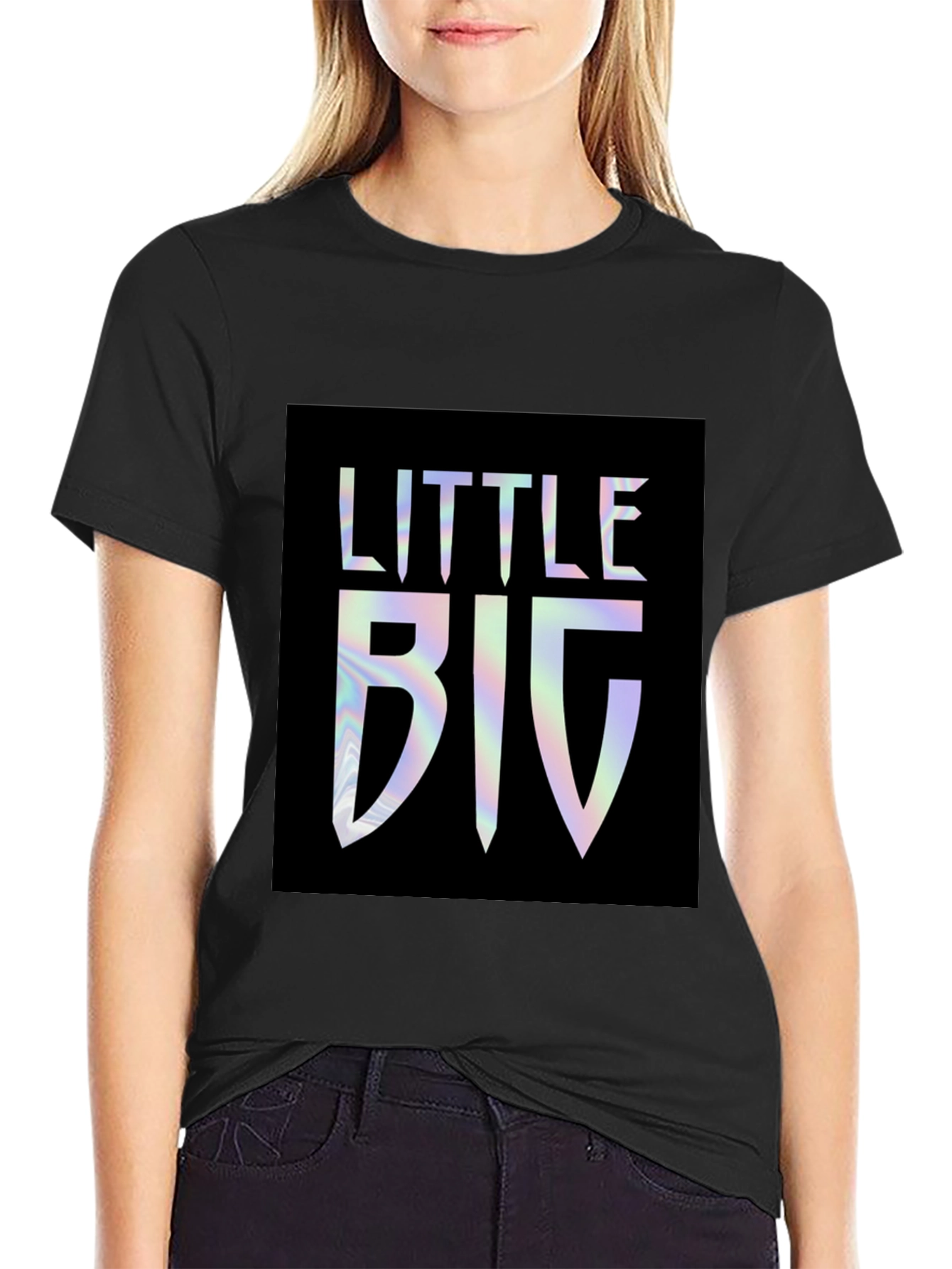 Little BIG Graphic Tee - Holographic Print