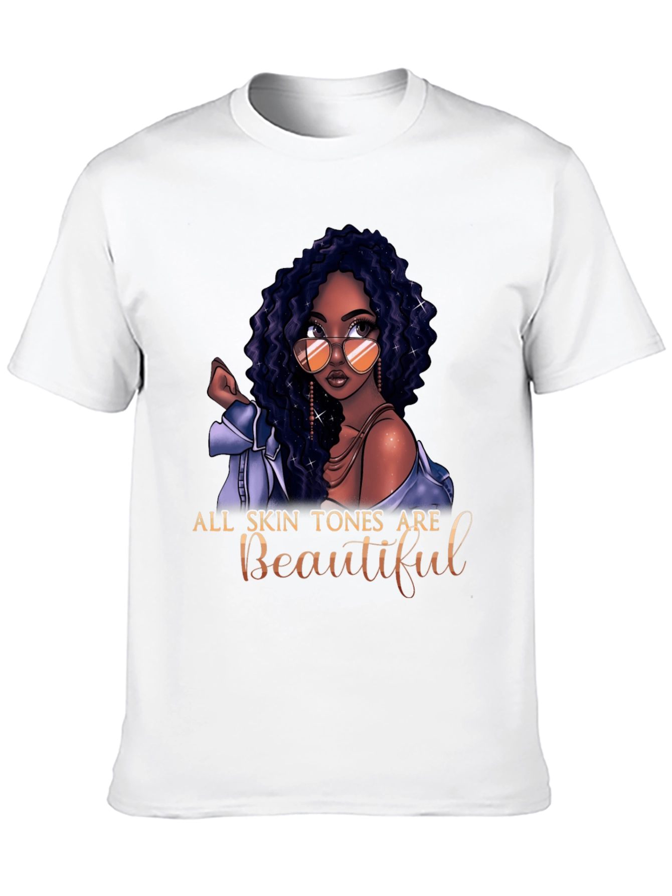 All Skin Tones Are Beautiful Graphic T-Shirt