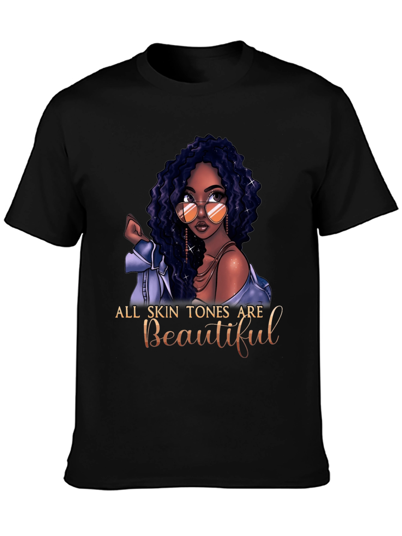 All Skin Tones Are Beautiful Graphic T-Shirt
