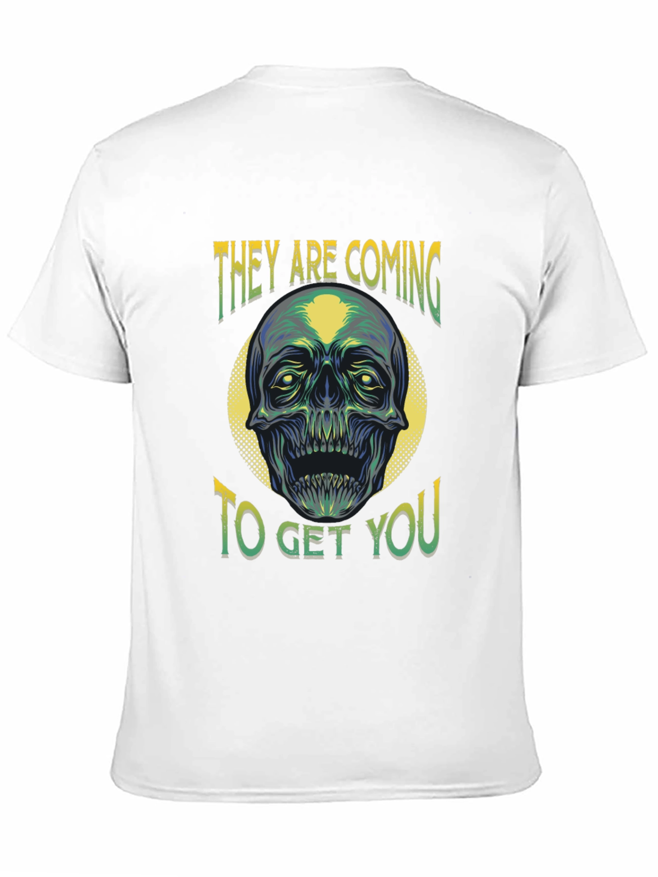 Zombie Skull Graphic T-Shirt - They Are Coming!