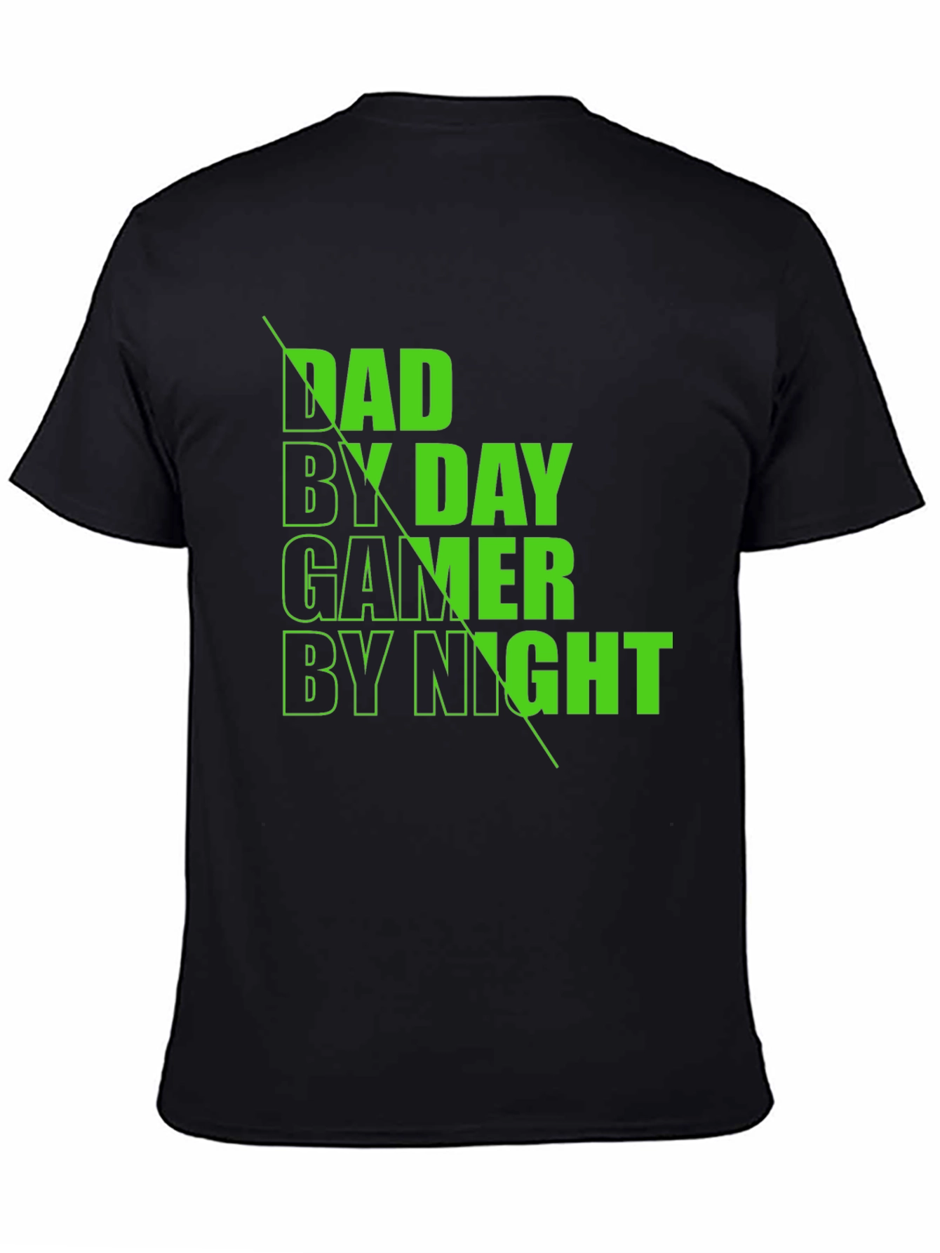 Dad By Day Gamer By Night Black T-Shirt