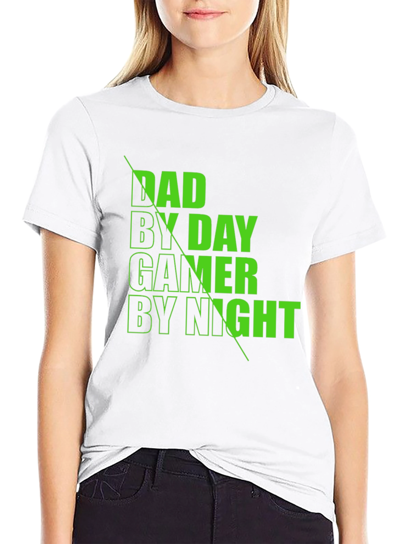 Dad By Day Gamer By Night Black T-Shirt
