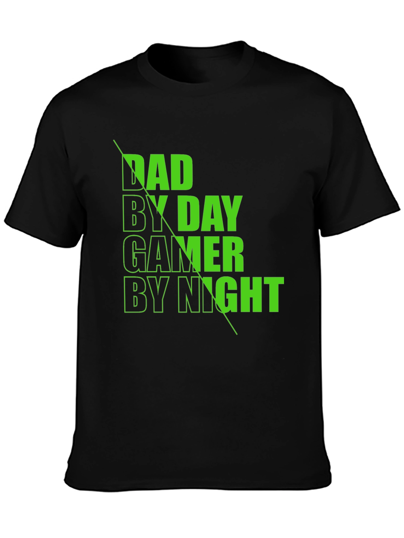 Dad By Day Gamer By Night Black T-Shirt