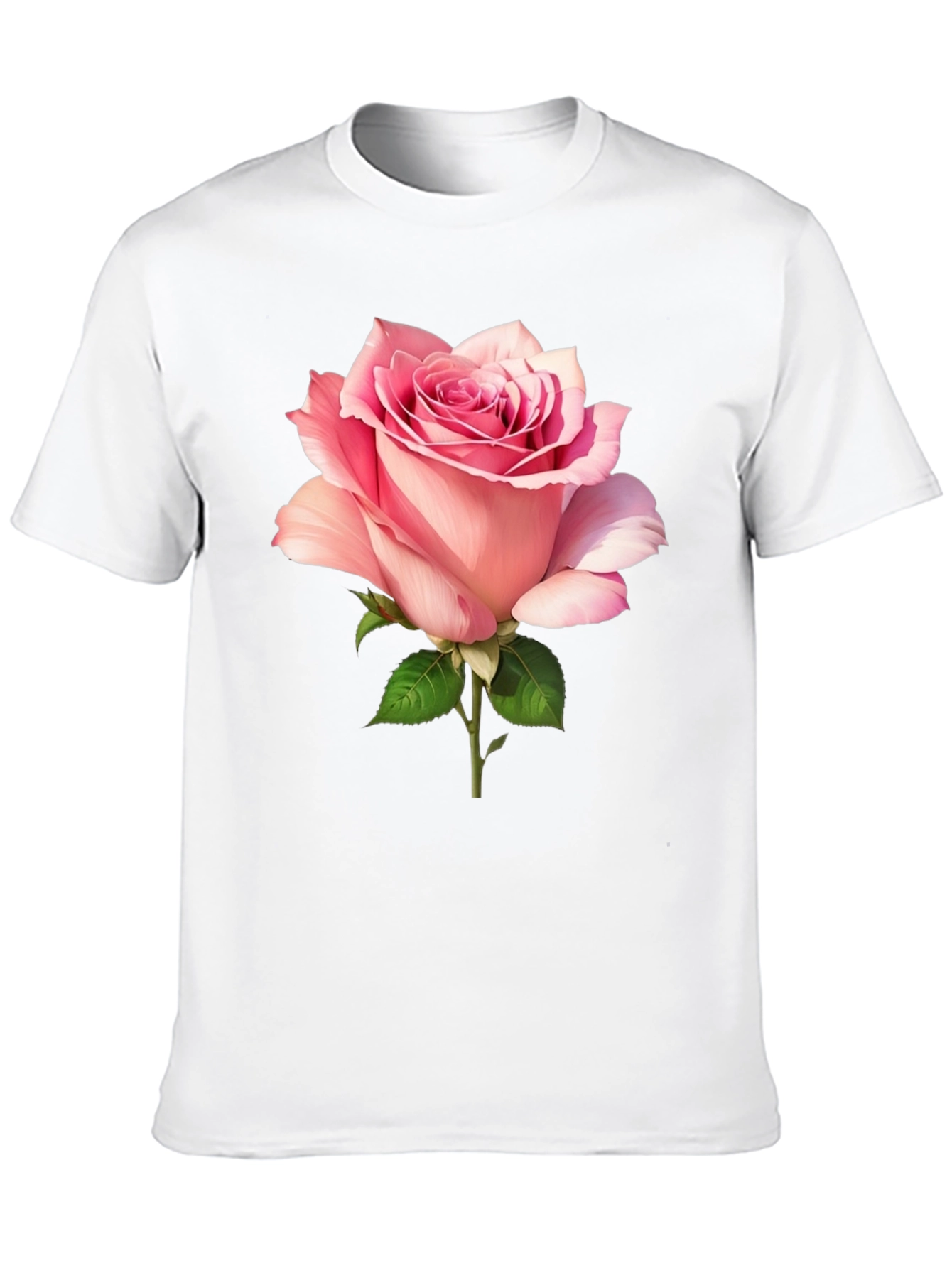 Rose Graphic Black Tee