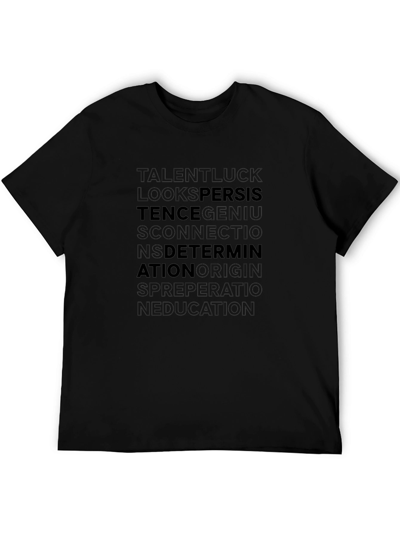 Motivational Word Art T-Shirt - Inspiration Design