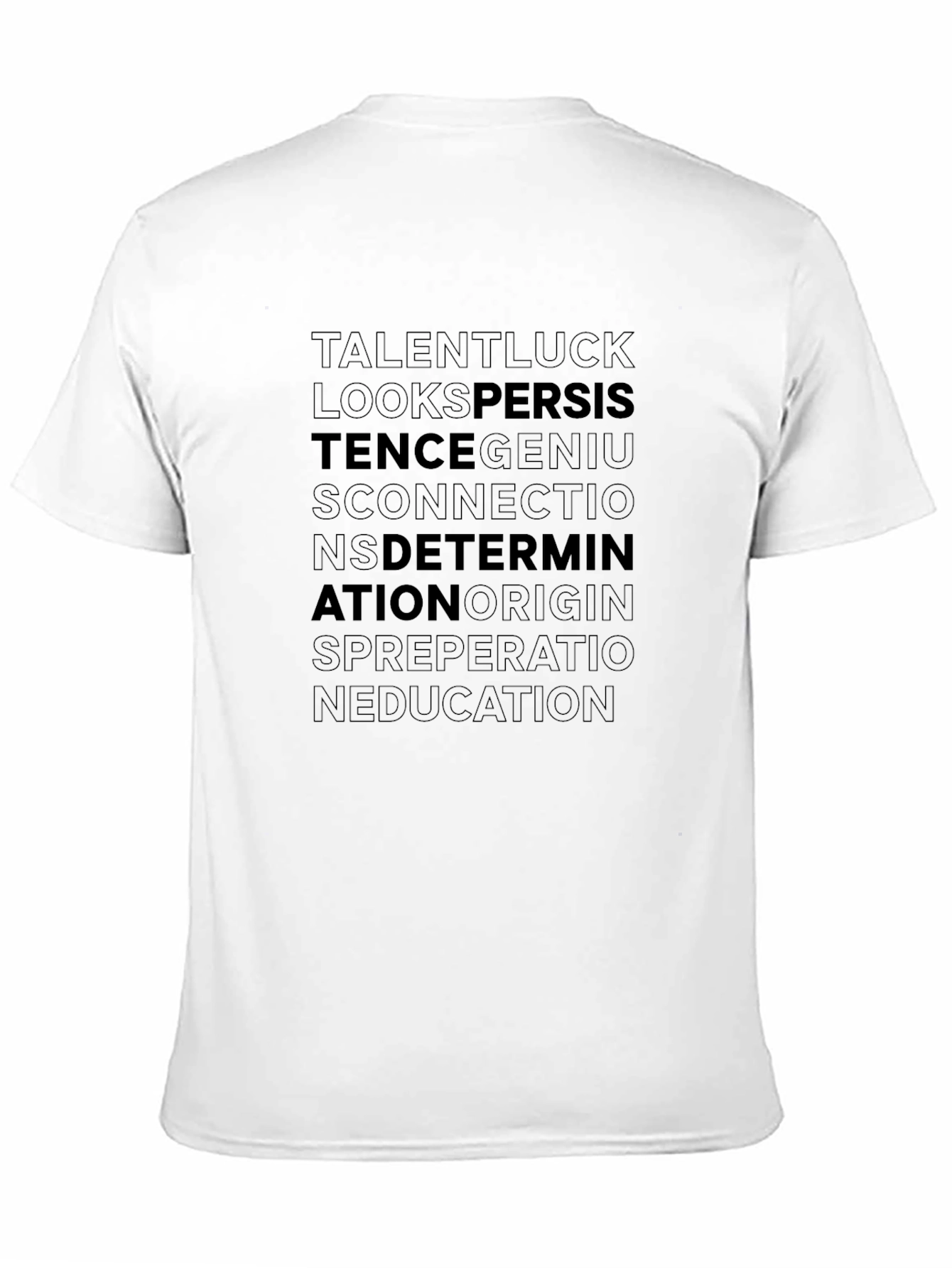 Motivational Word Art T-Shirt - Inspiration Design