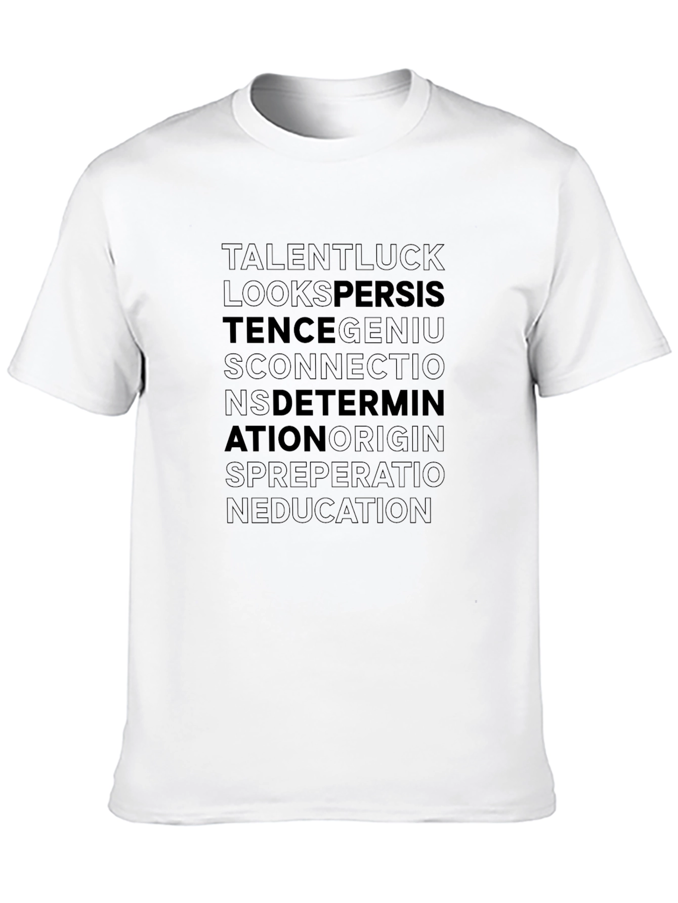 Motivational Word Art T-Shirt - Inspiration Design