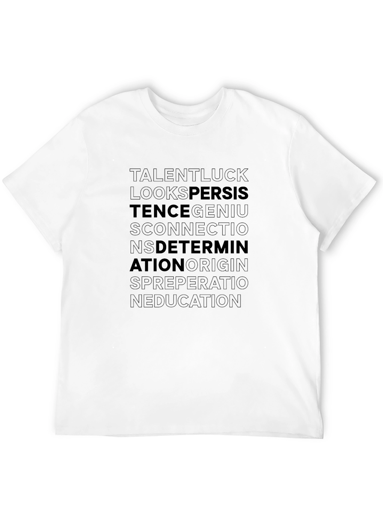 Motivational Word Art T-Shirt - Inspiration Design