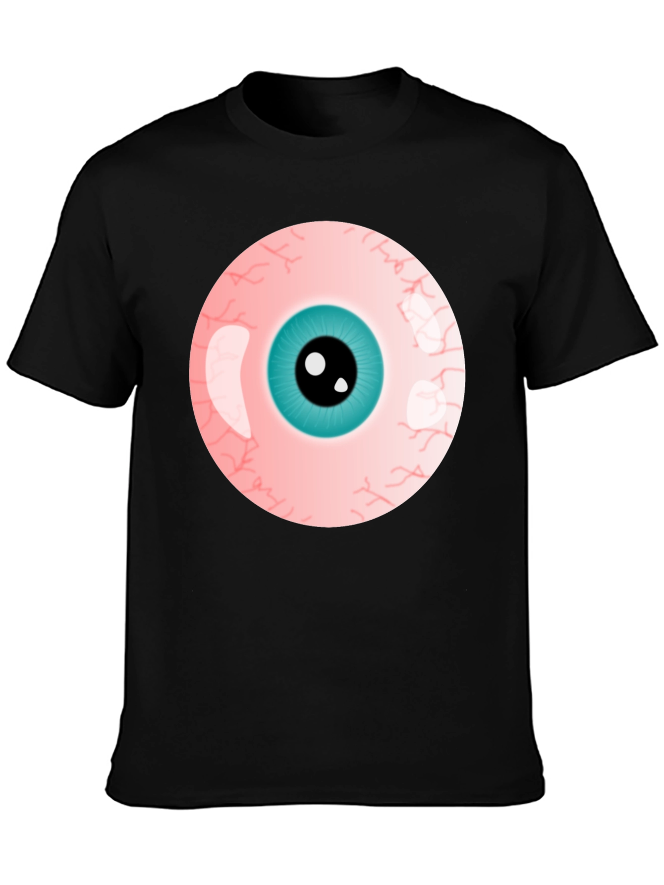 Eye-Catching Graphic Tee - Bold Eyeball Design