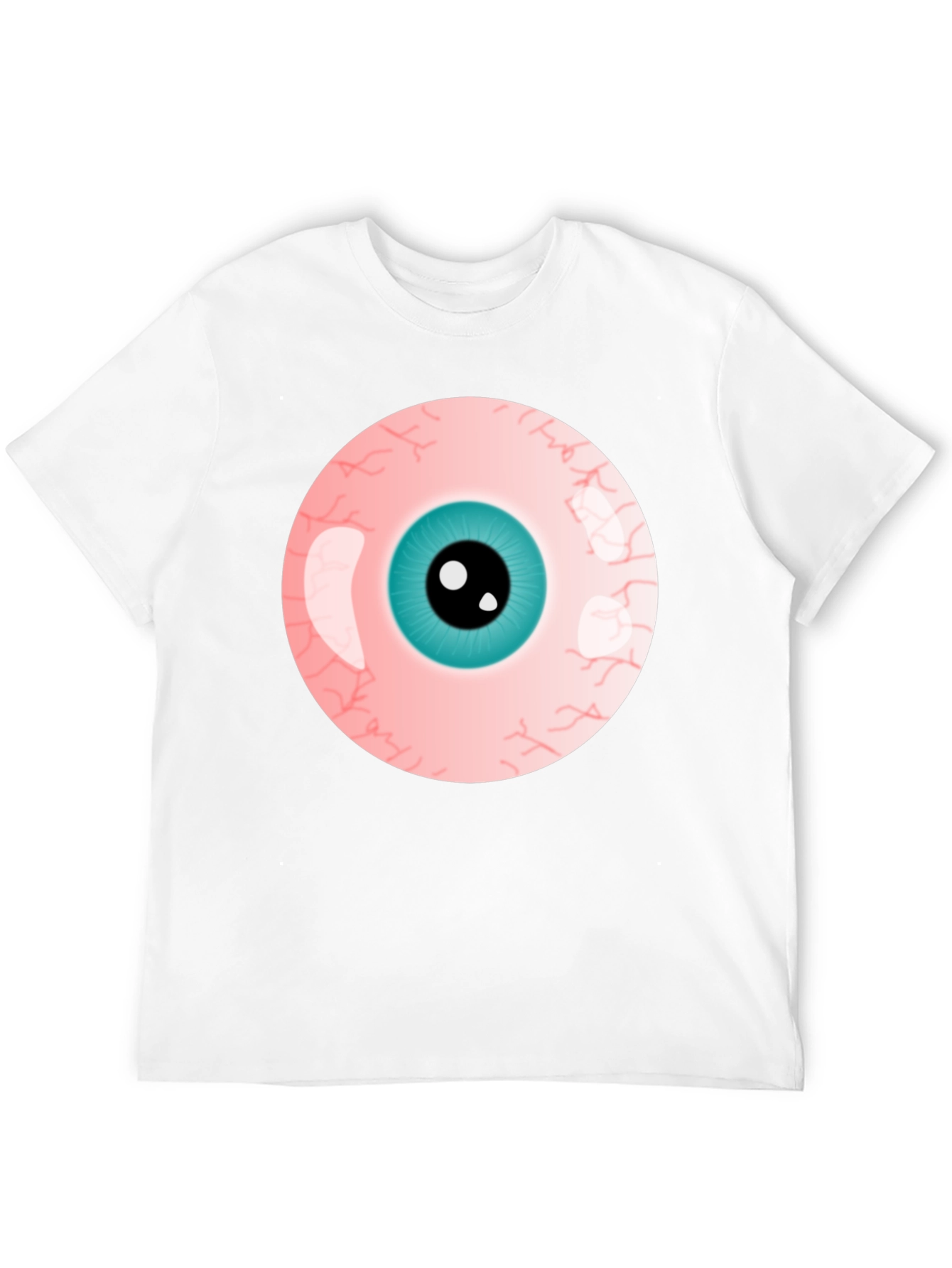 Eye-Catching Graphic Tee - Bold Eyeball Design