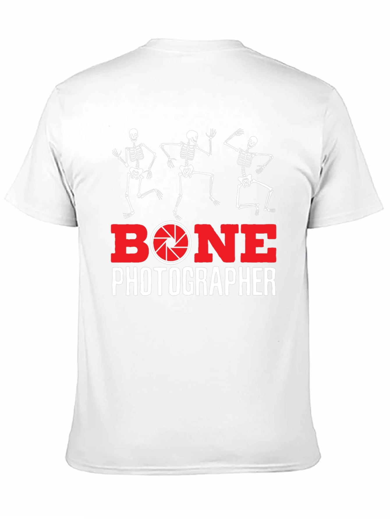 Bone Photographer Skeleton T-Shirt