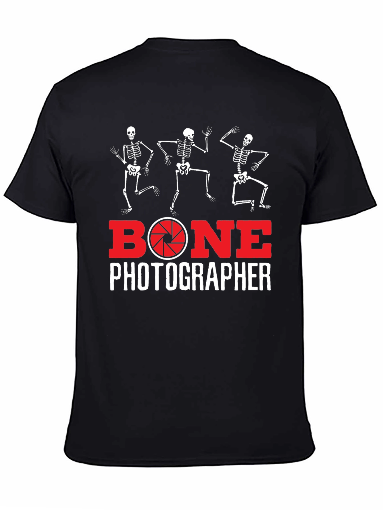 Bone Photographer Skeleton T-Shirt