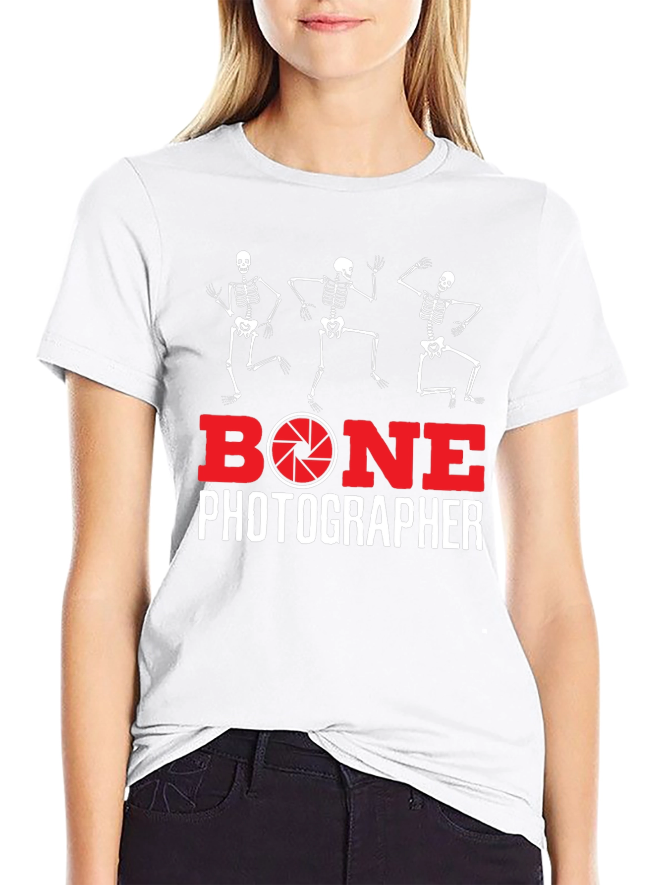 Bone Photographer Skeleton T-Shirt