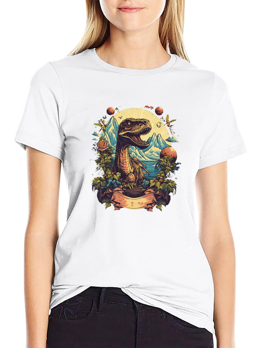 Dinosaur Graphic Black Tee