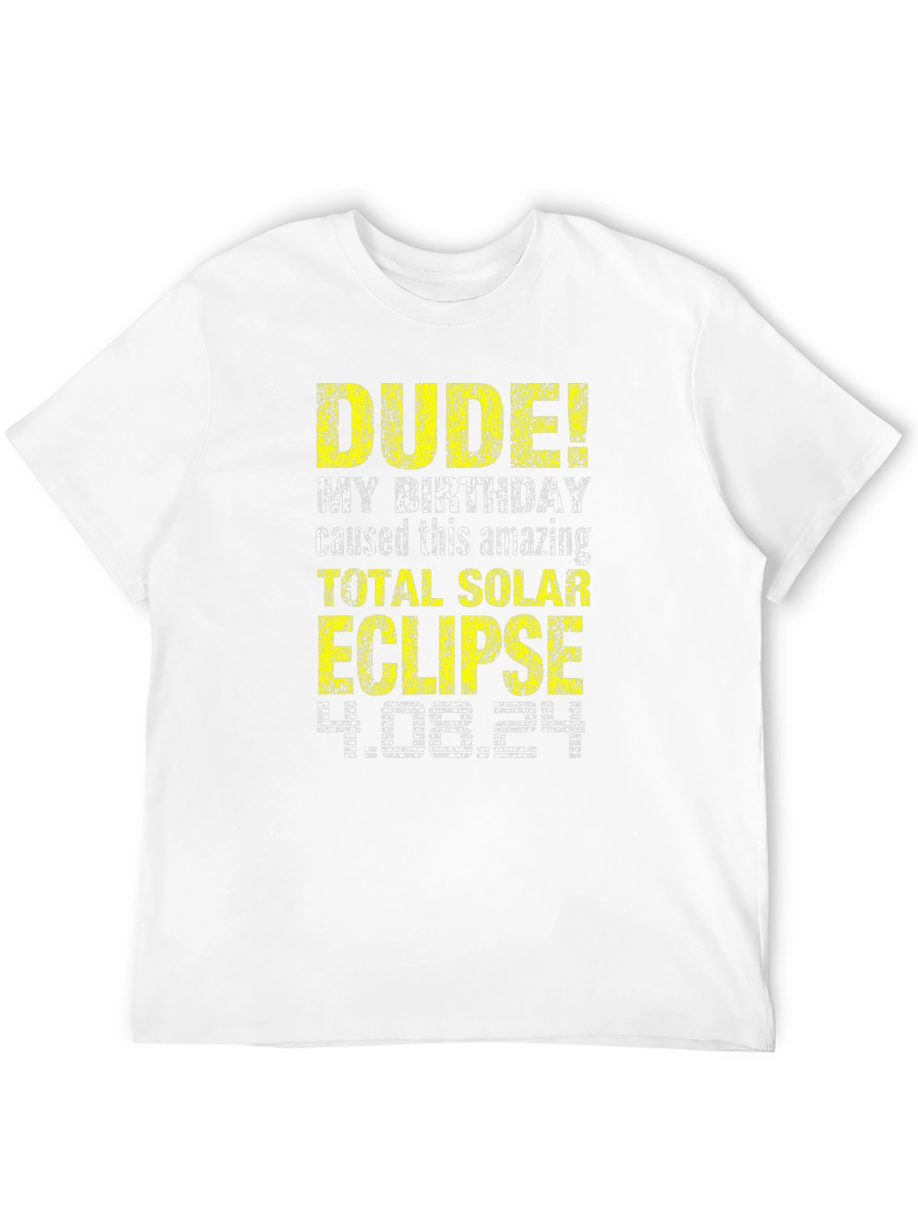 Total Solar Eclipse Birthday Tee - April 8th 2024