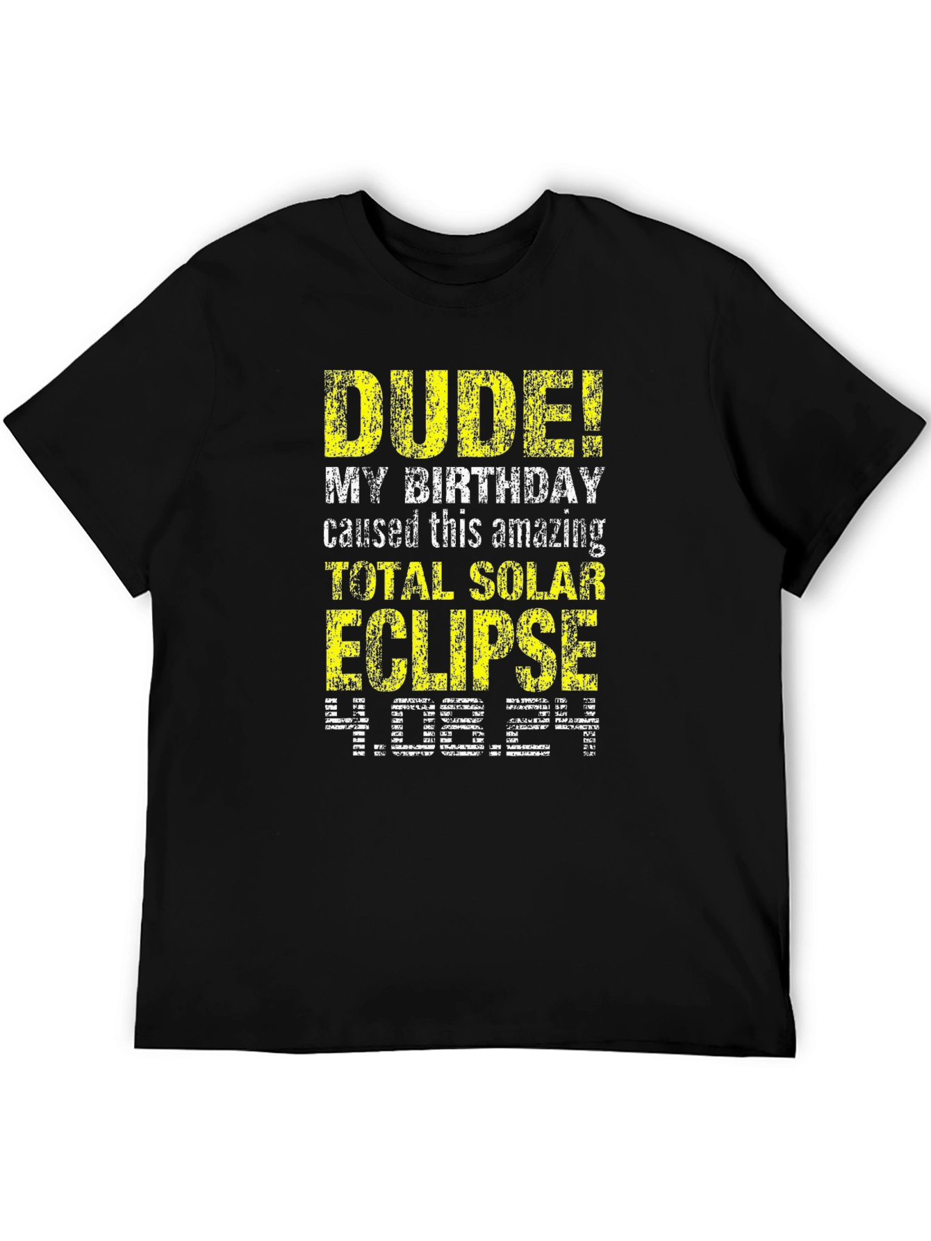 Total Solar Eclipse Birthday Tee - April 8th 2024