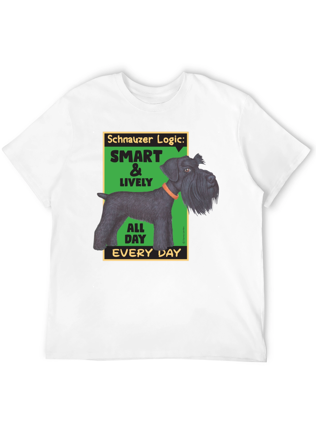 Schnauzer Logic Mens Graphic T-Shirt